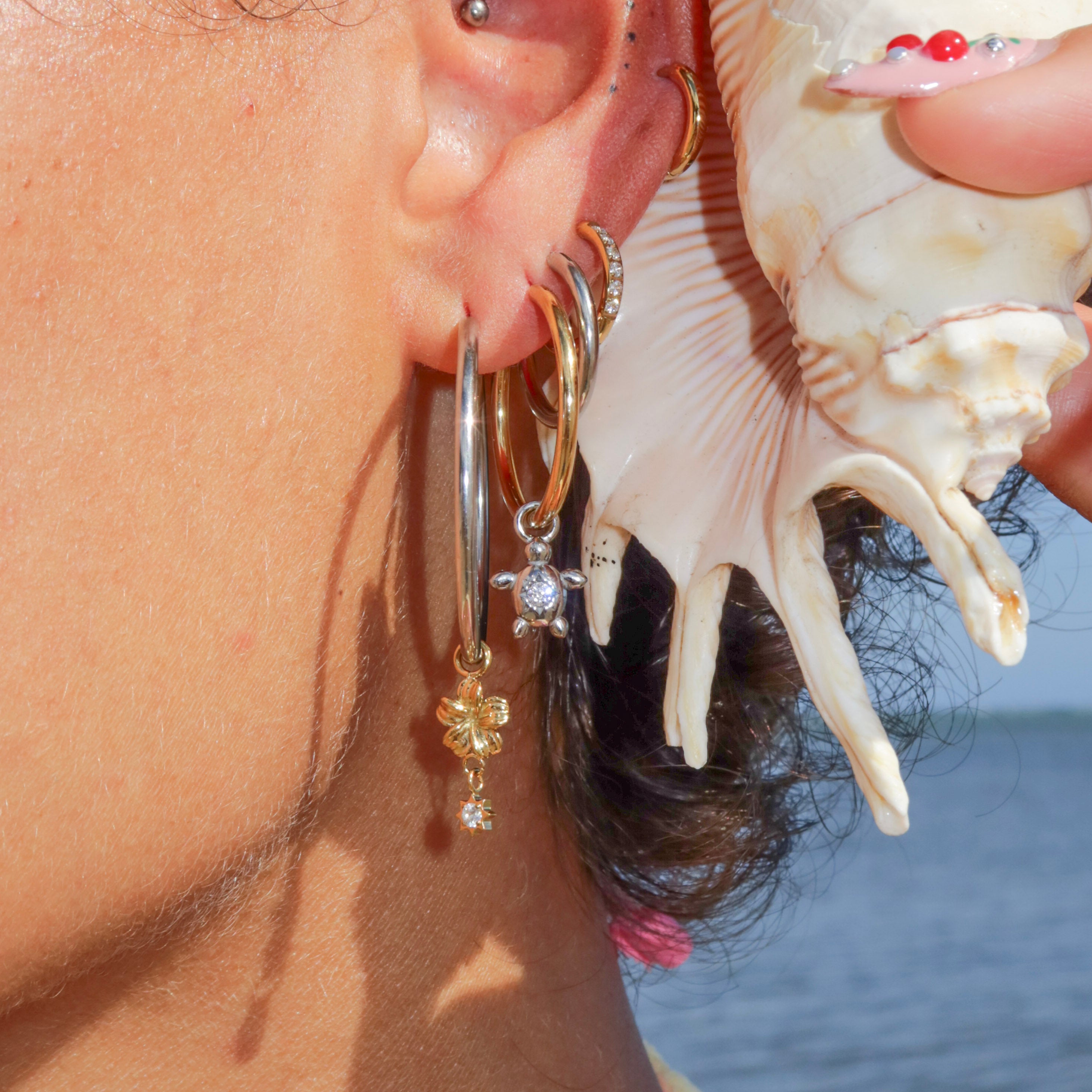 Sunrise Turtle Charm