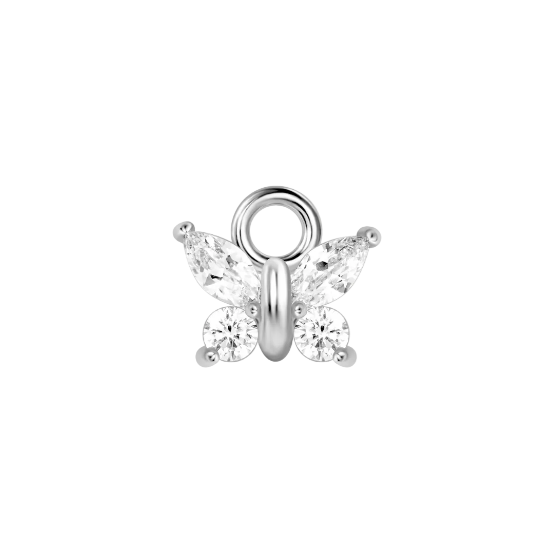 Diamond Butterfly Earring Charm