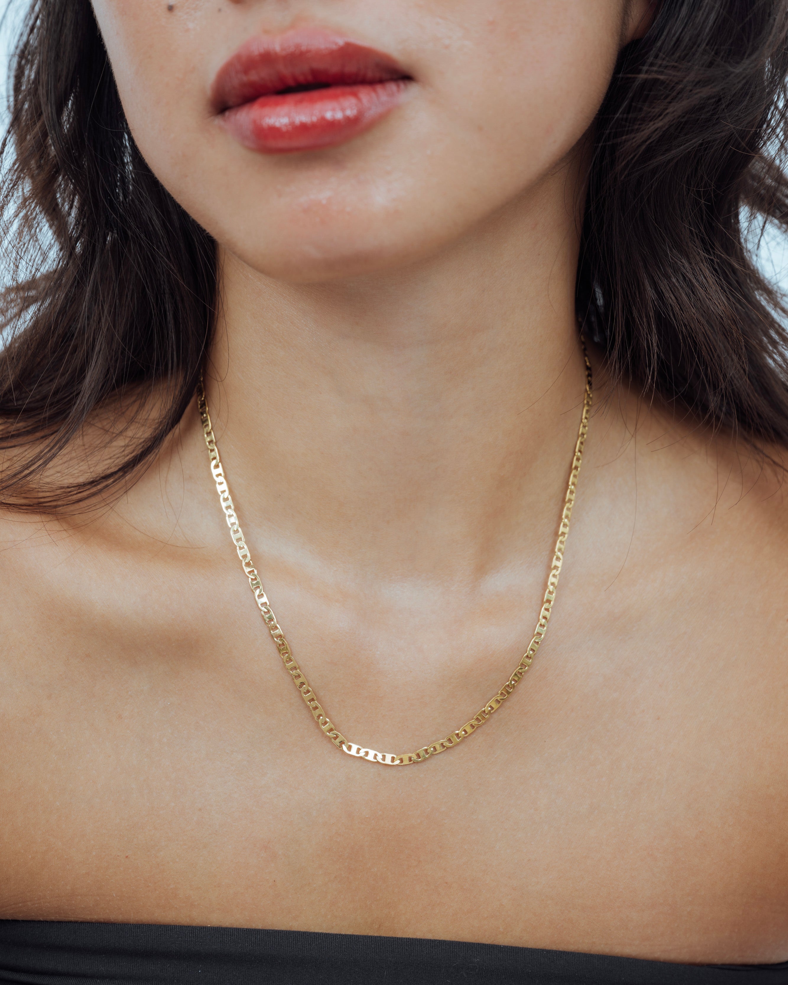 Flat Anchor Chain Necklace