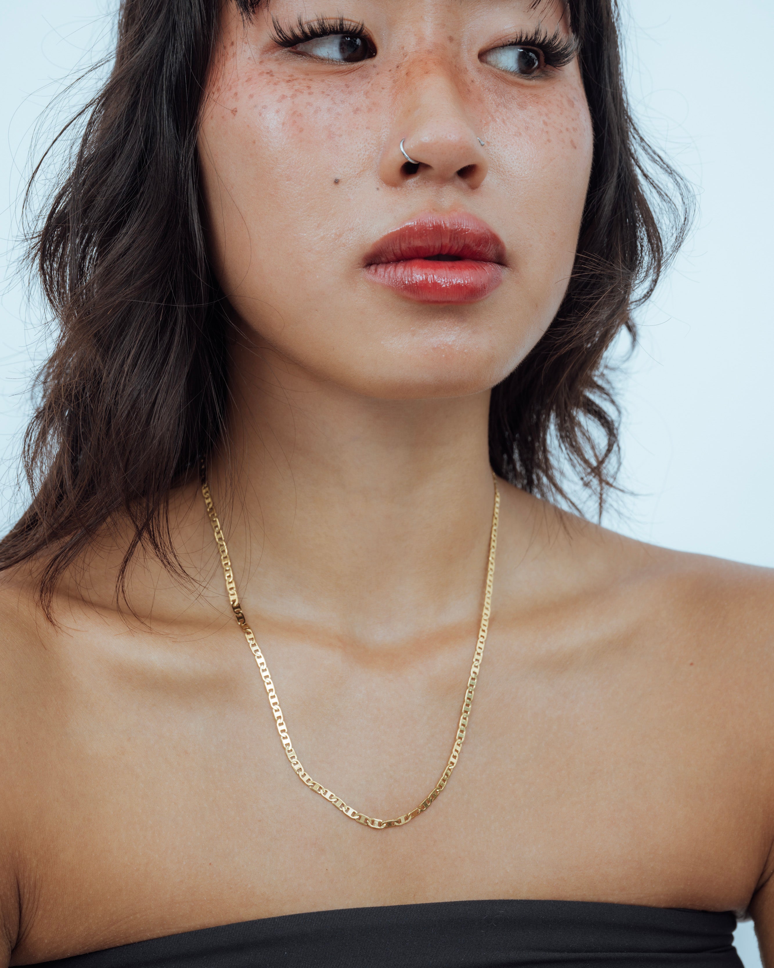 Flat Anchor Chain Necklace