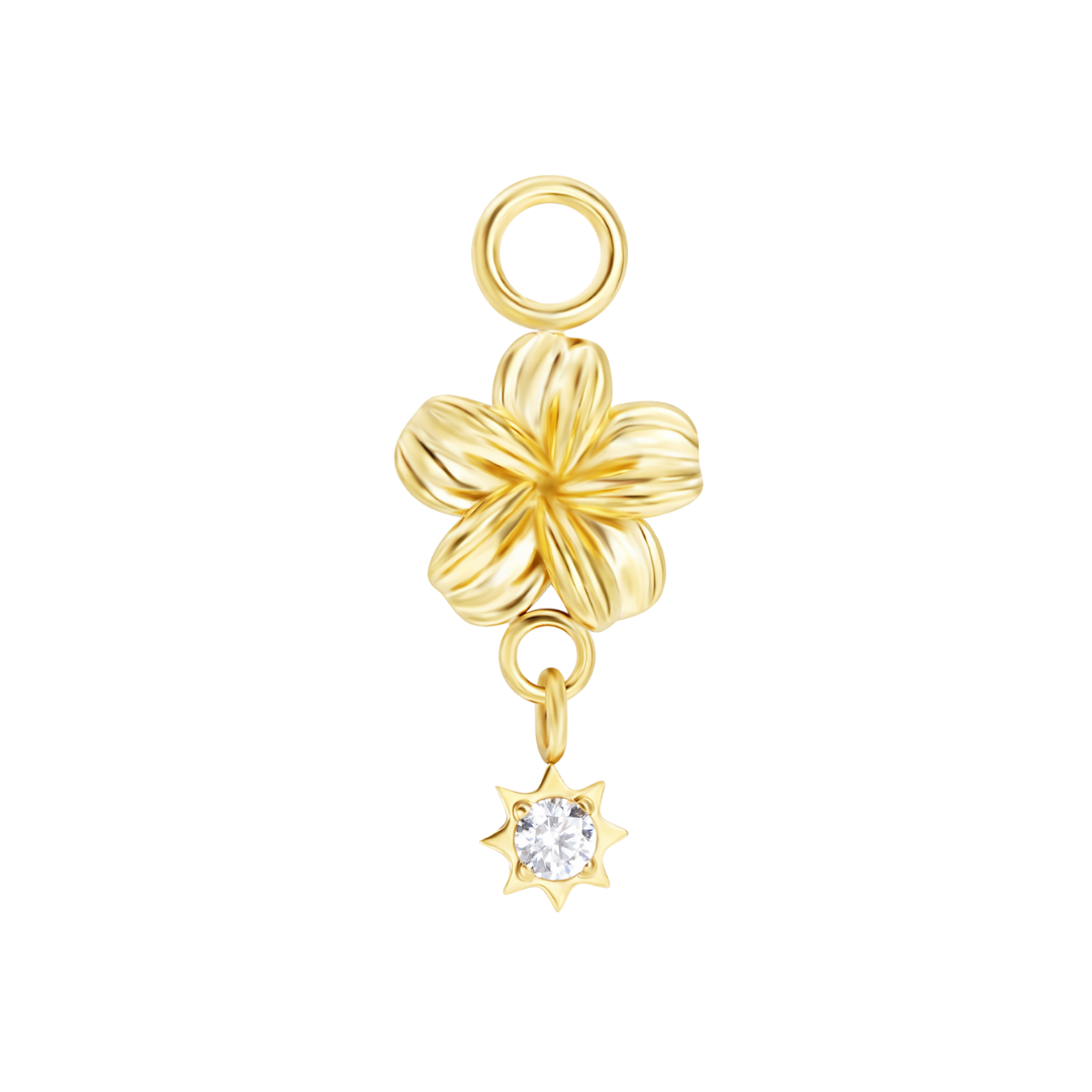 Plumeria Earring Charm