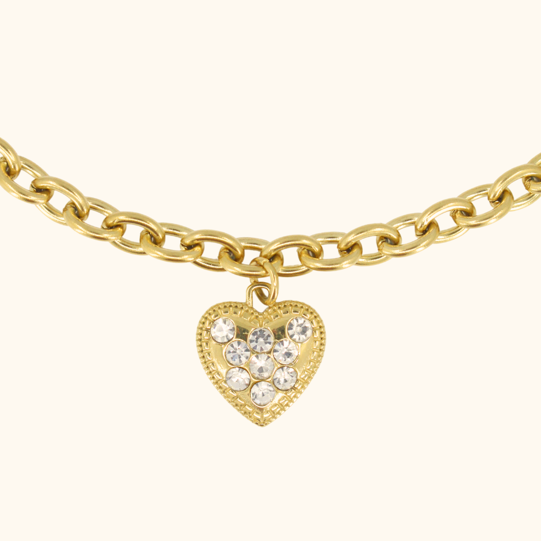 Iced Out Sweetheart Choker