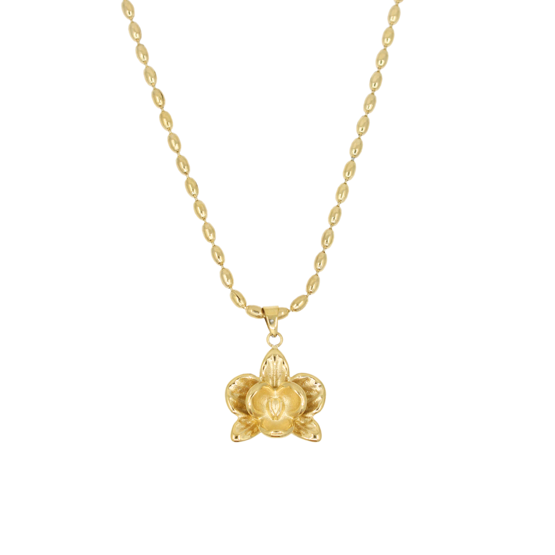 Orchid Flower Necklace