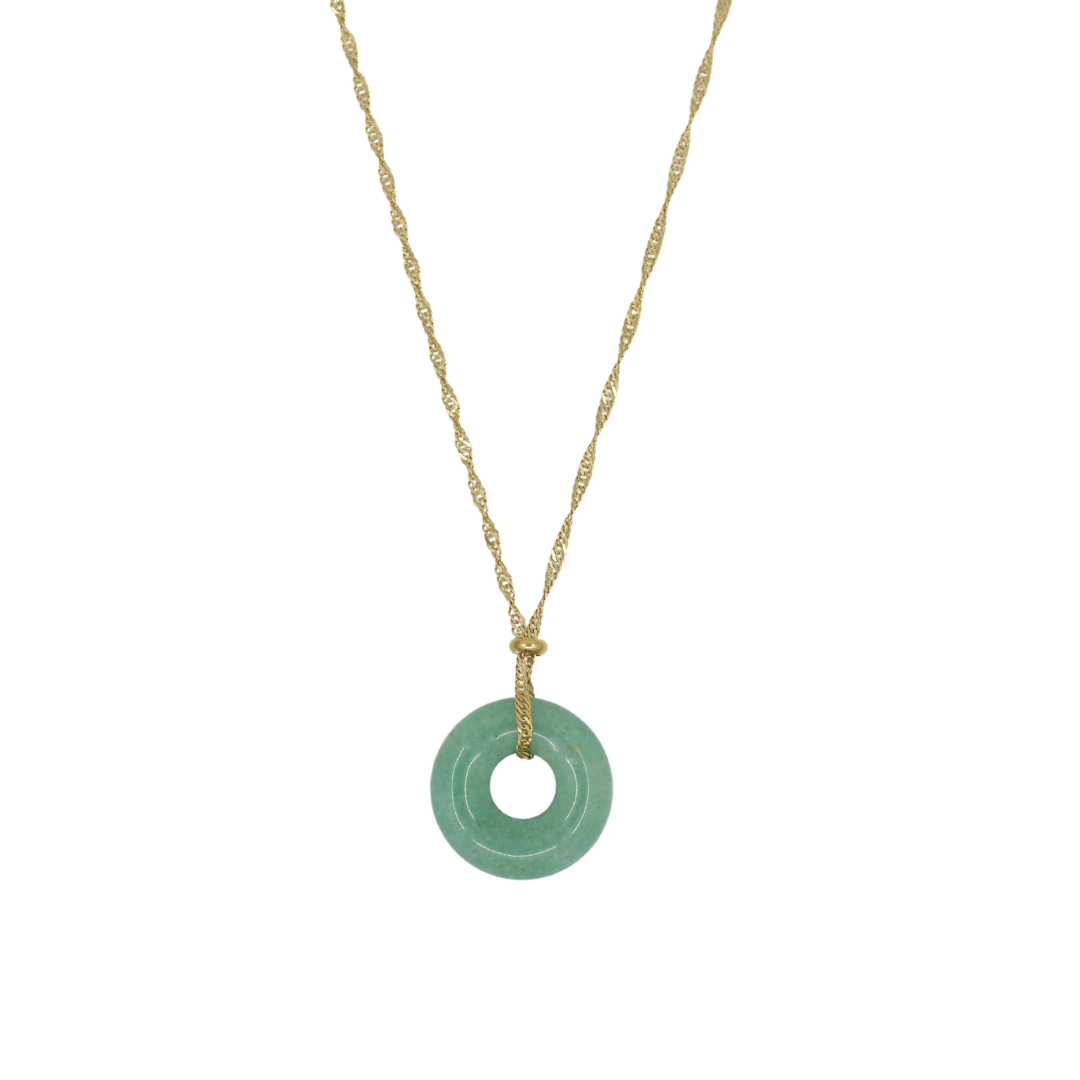 Jade Coin Necklace