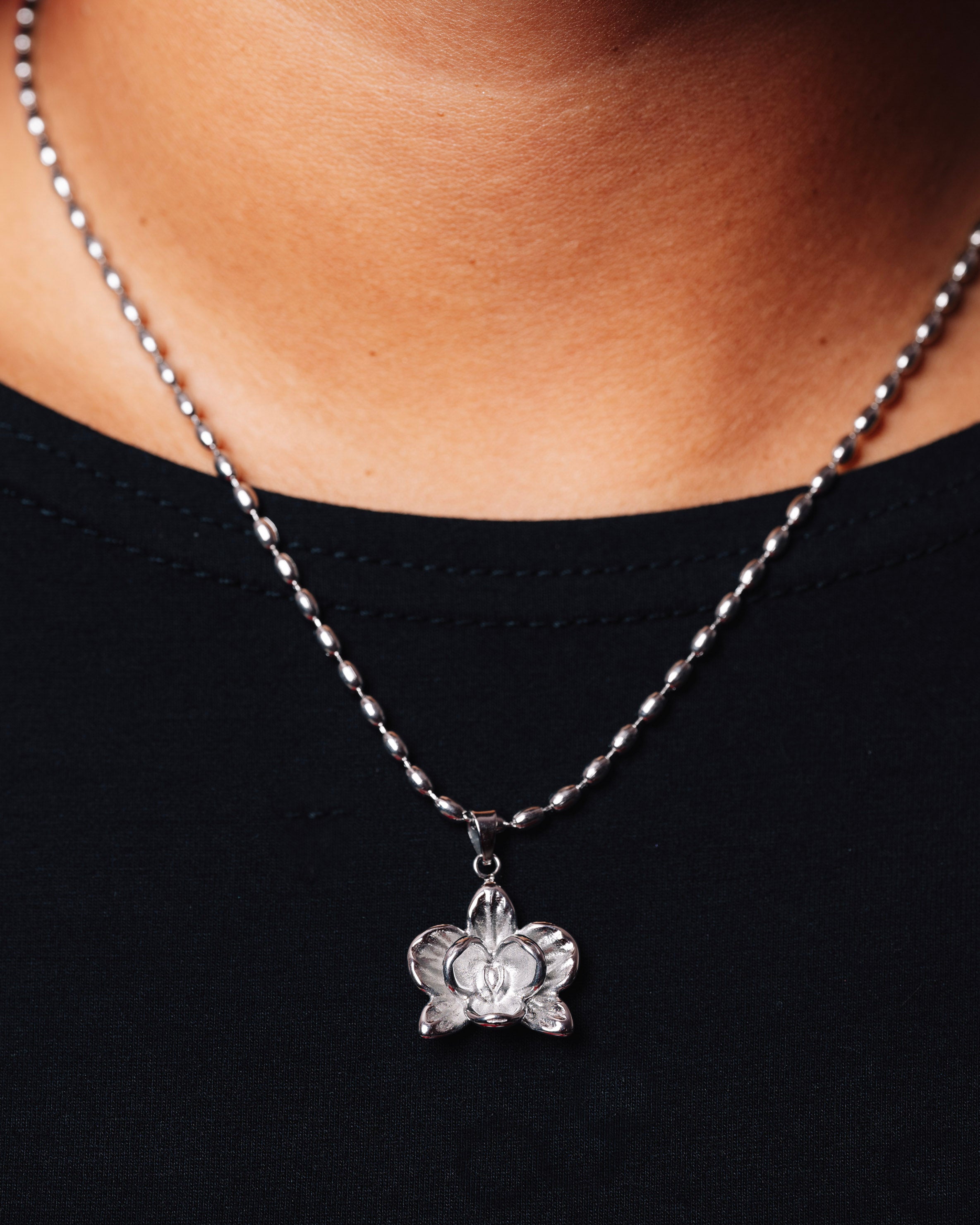 Orchid Flower Necklace