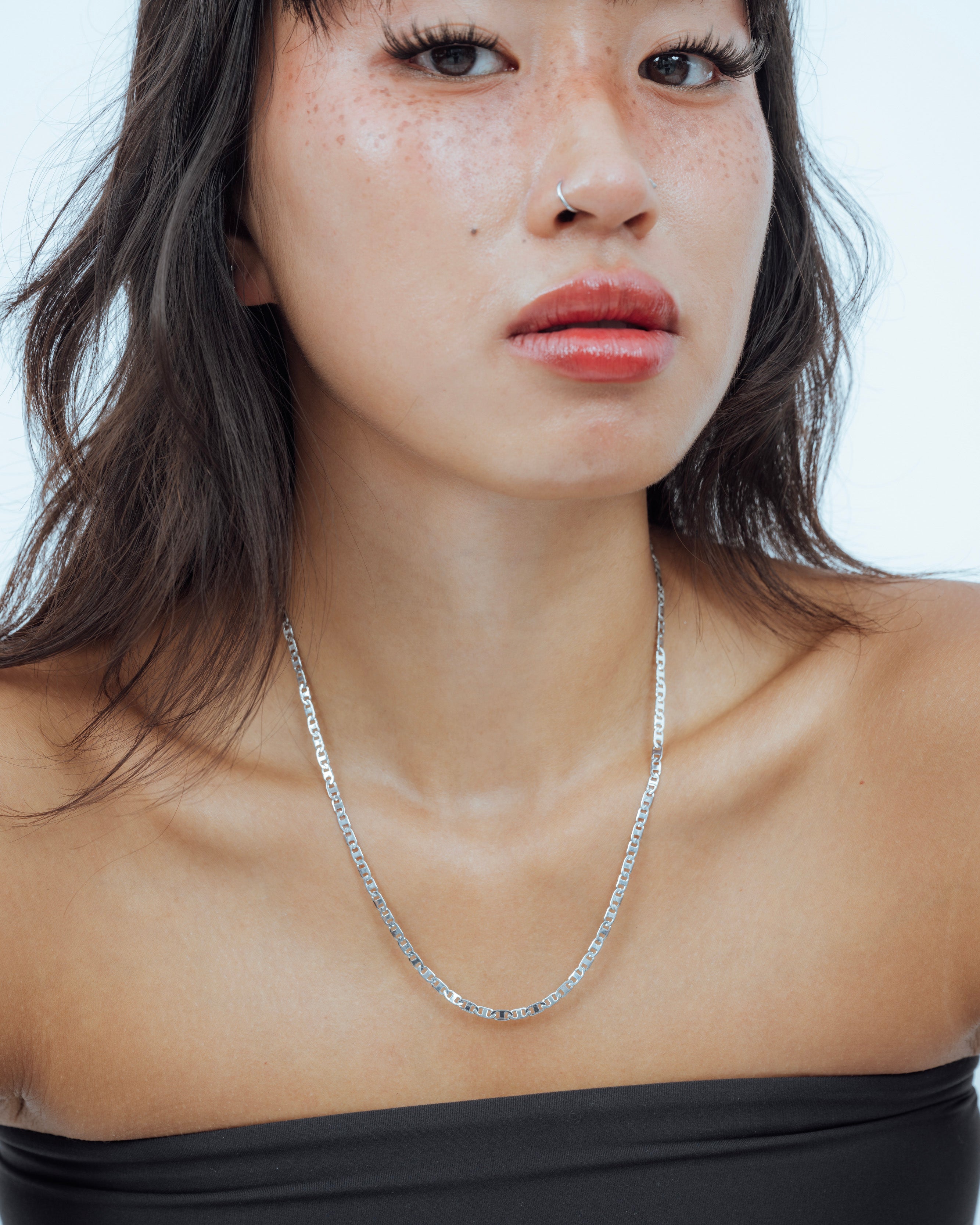 Flat Anchor Chain Necklace