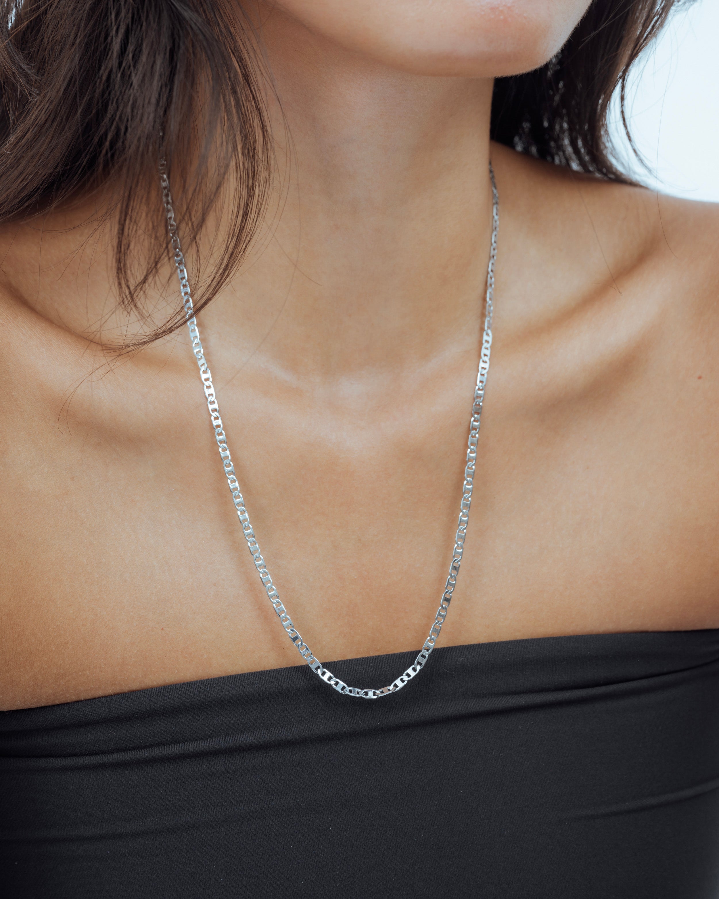 Flat Anchor Chain Necklace
