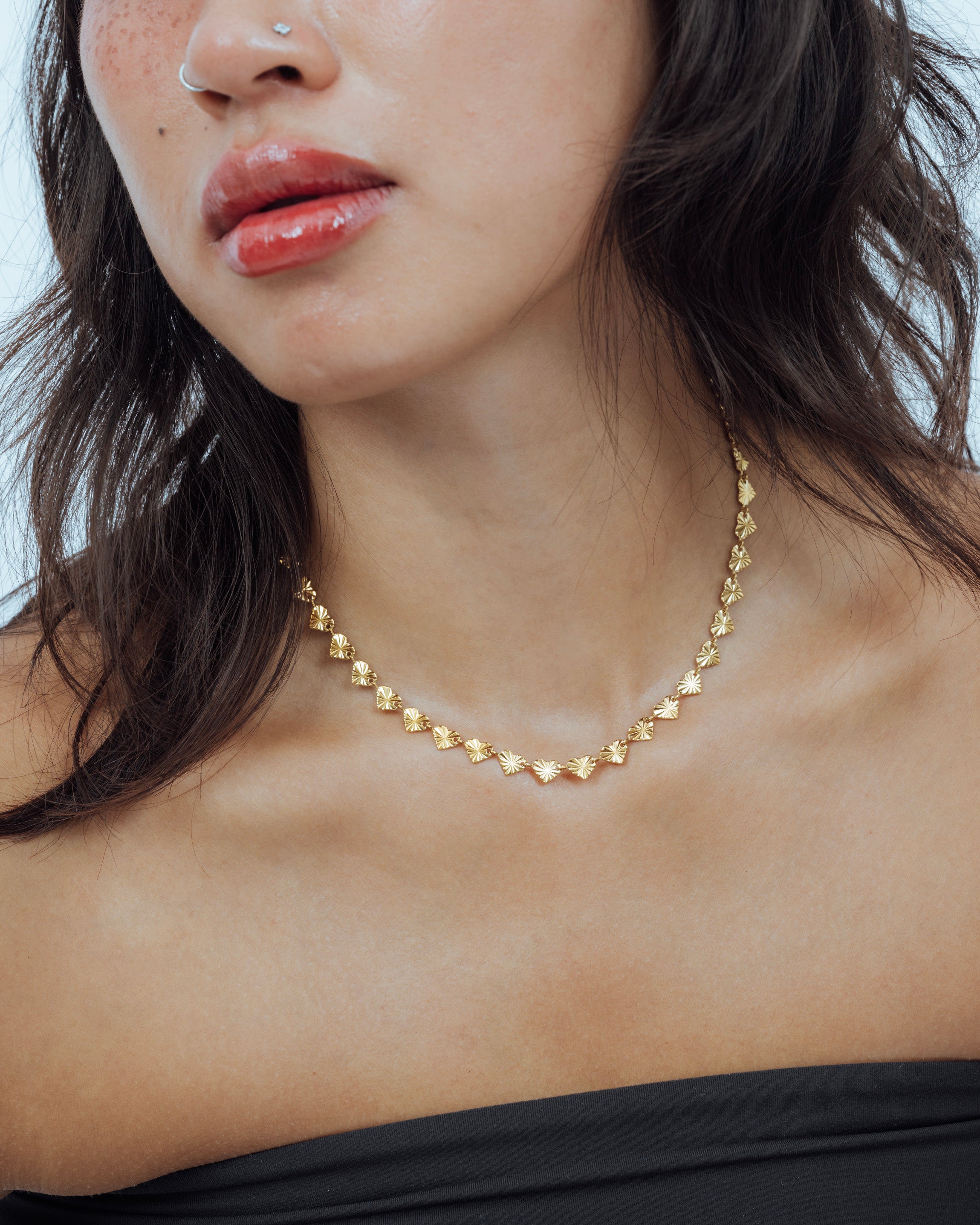 Starlight Heart Chain Necklace