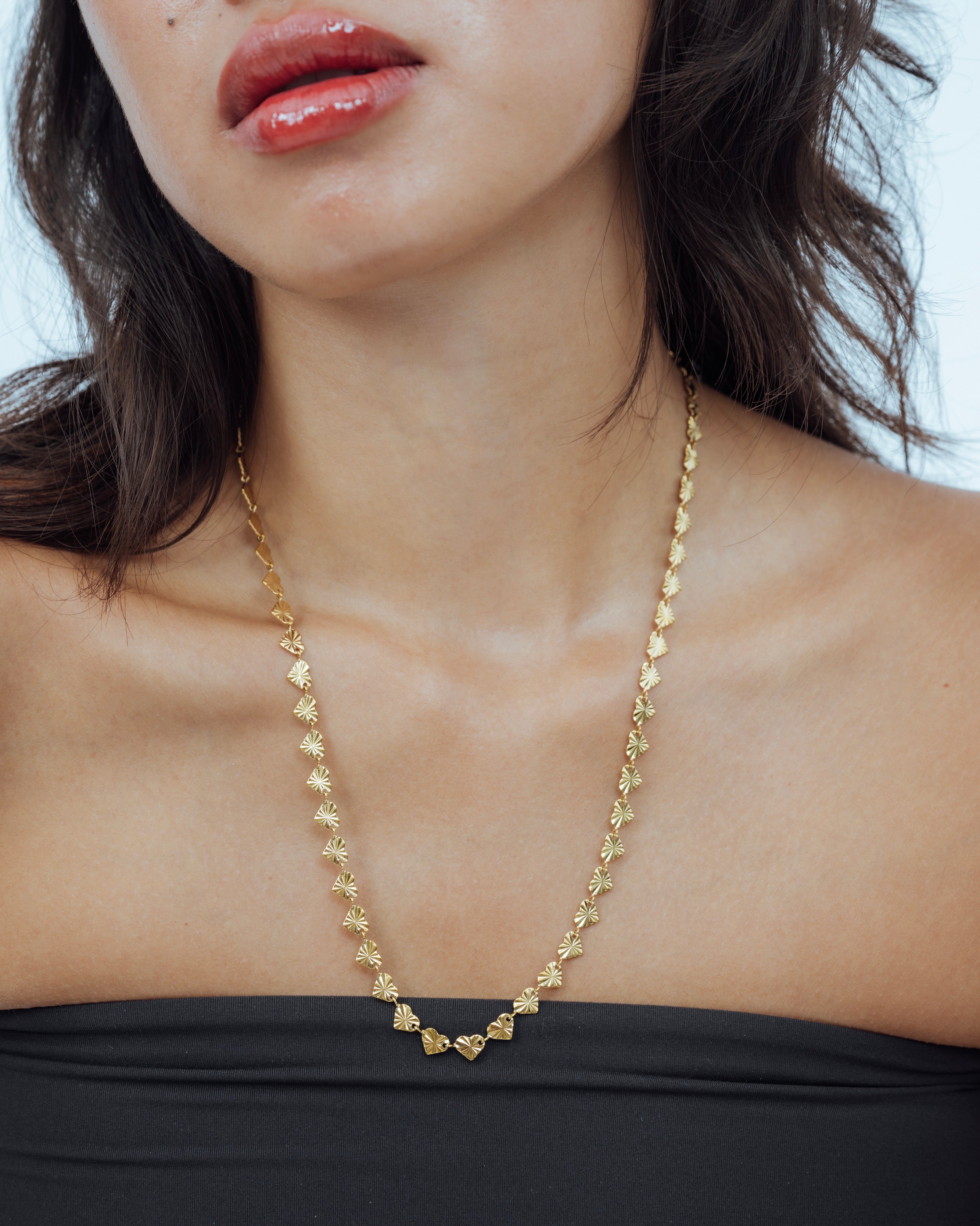 Starlight Heart Chain Necklace