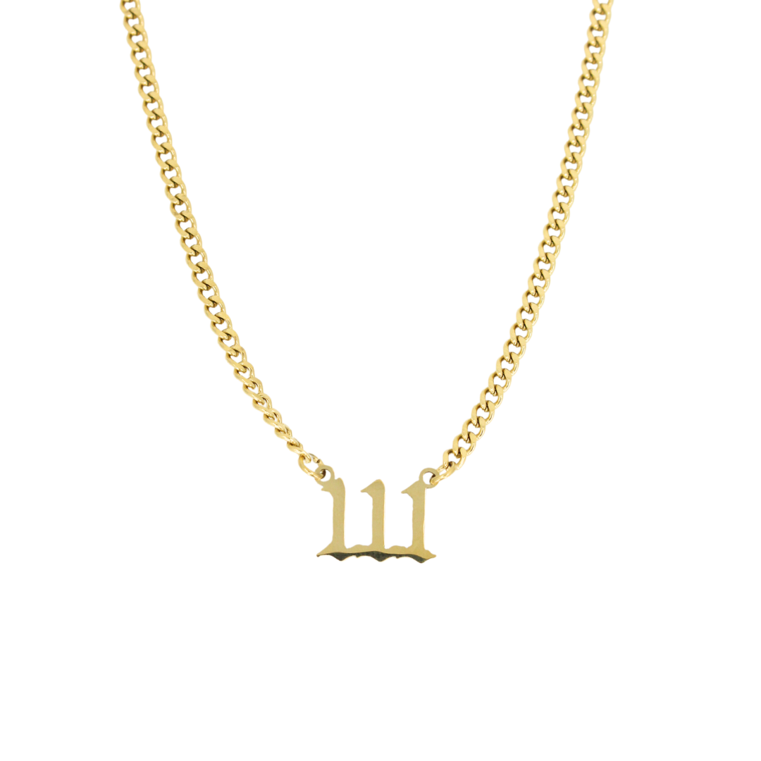 Angel Number Cuban Necklace