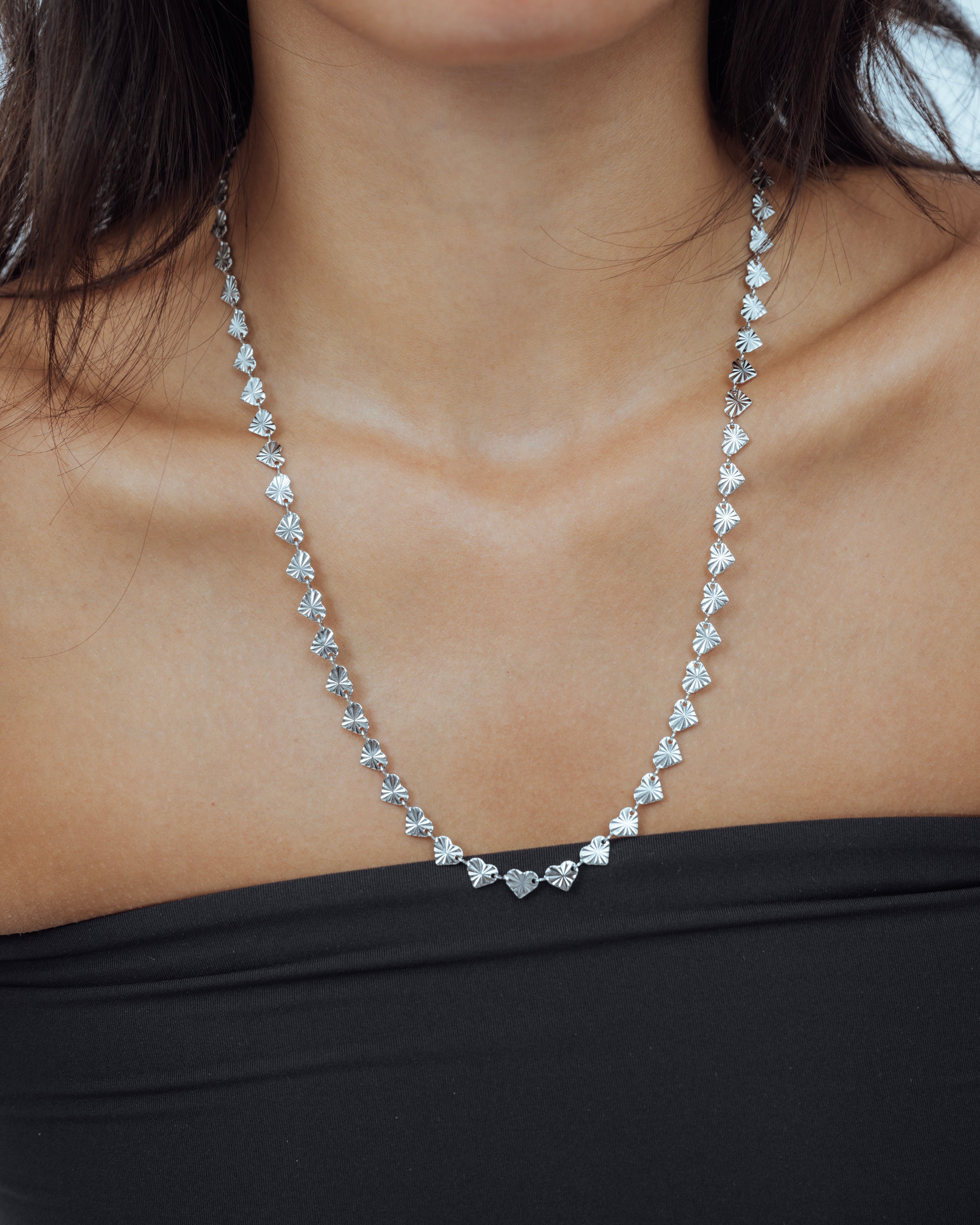 Starlight Heart Chain Necklace