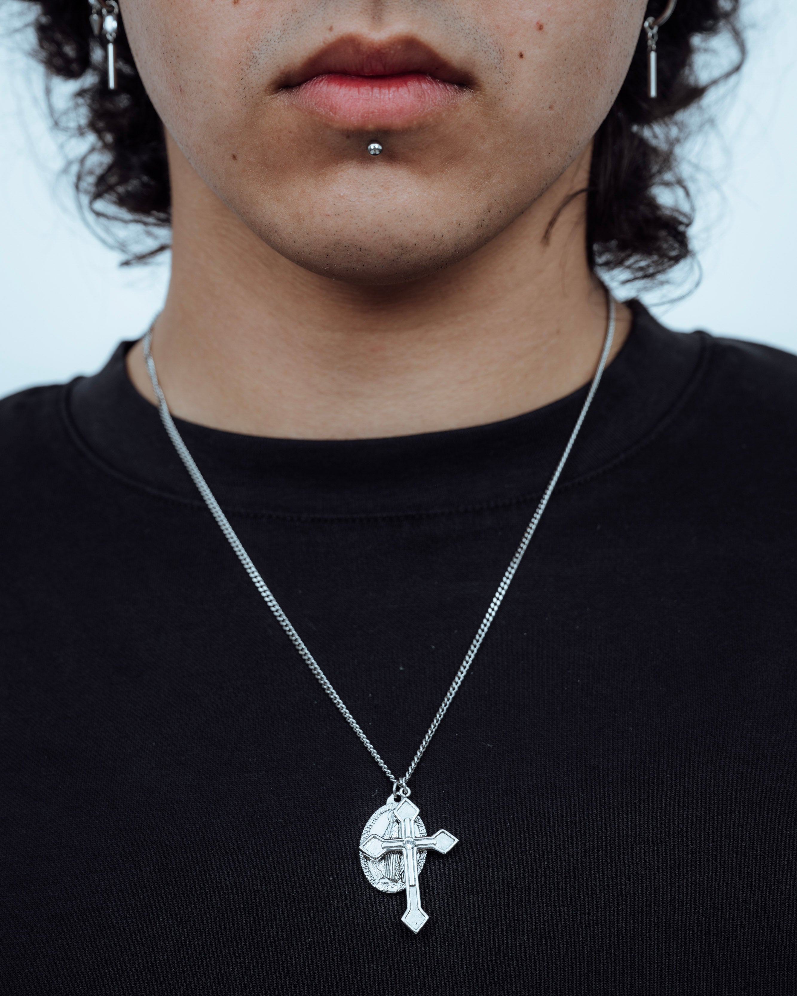 Virgin Mary Cross Necklace