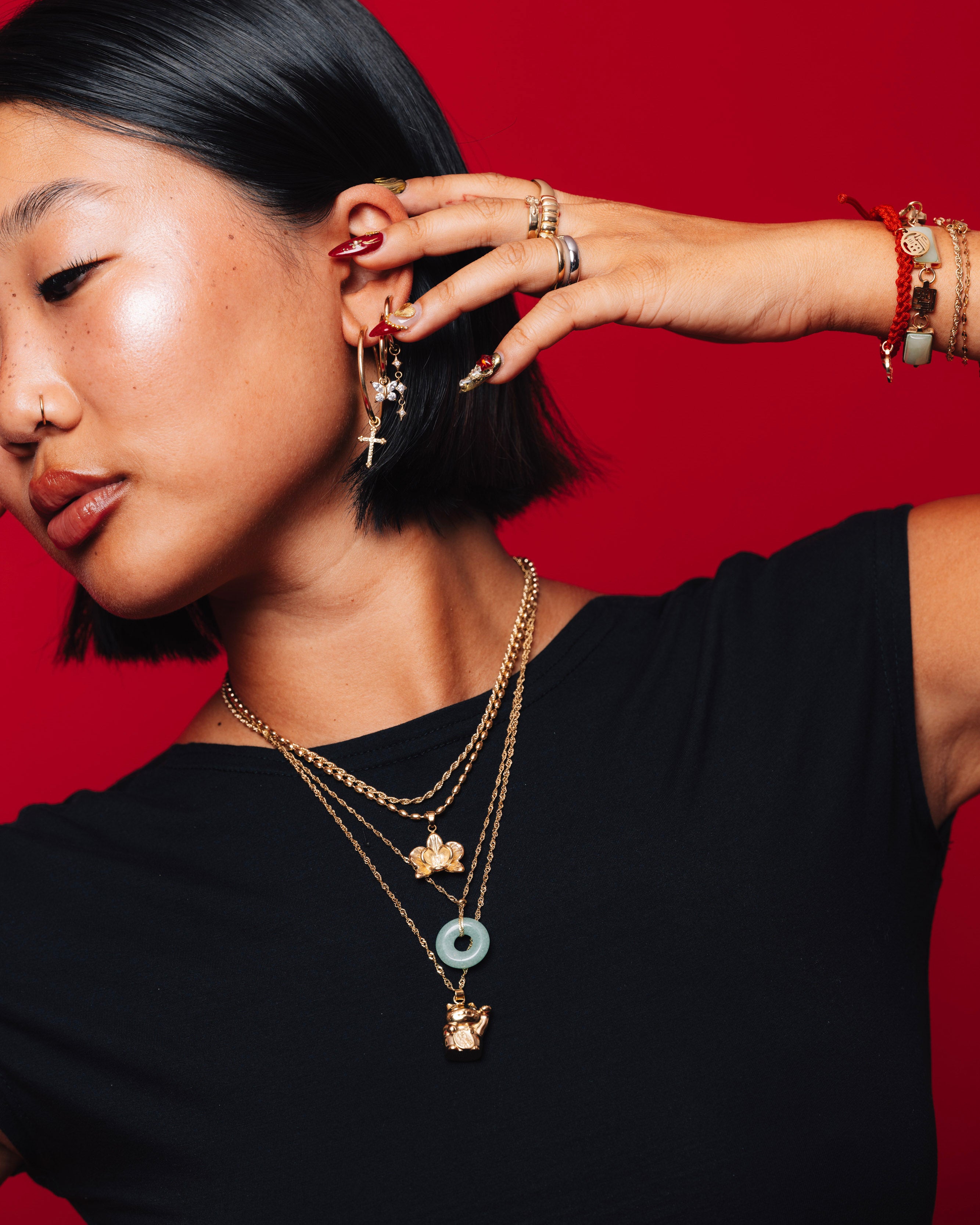 Orchid Flower Necklace