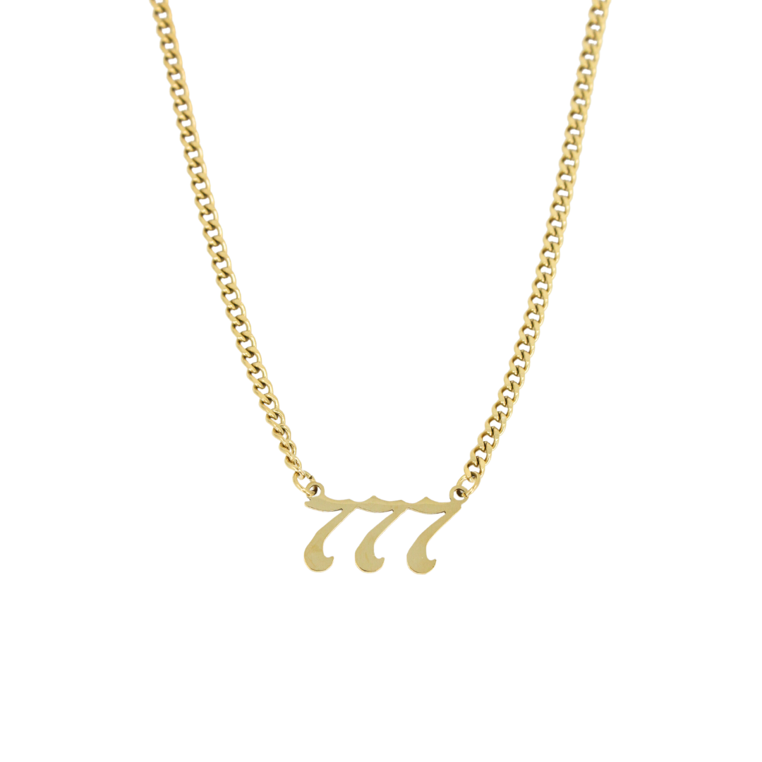 Angel Number Cuban Necklace