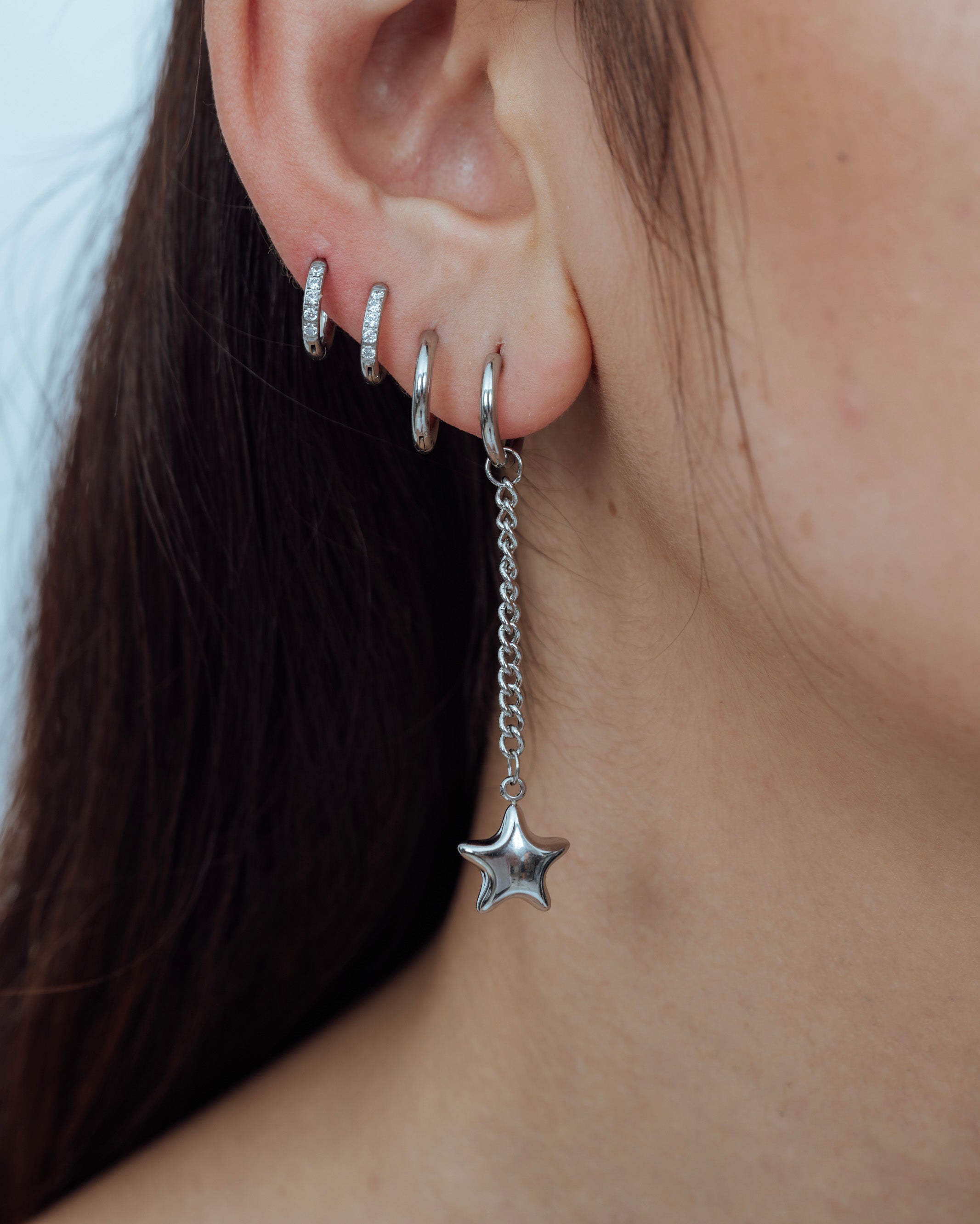 Puffy Star Chain Charm