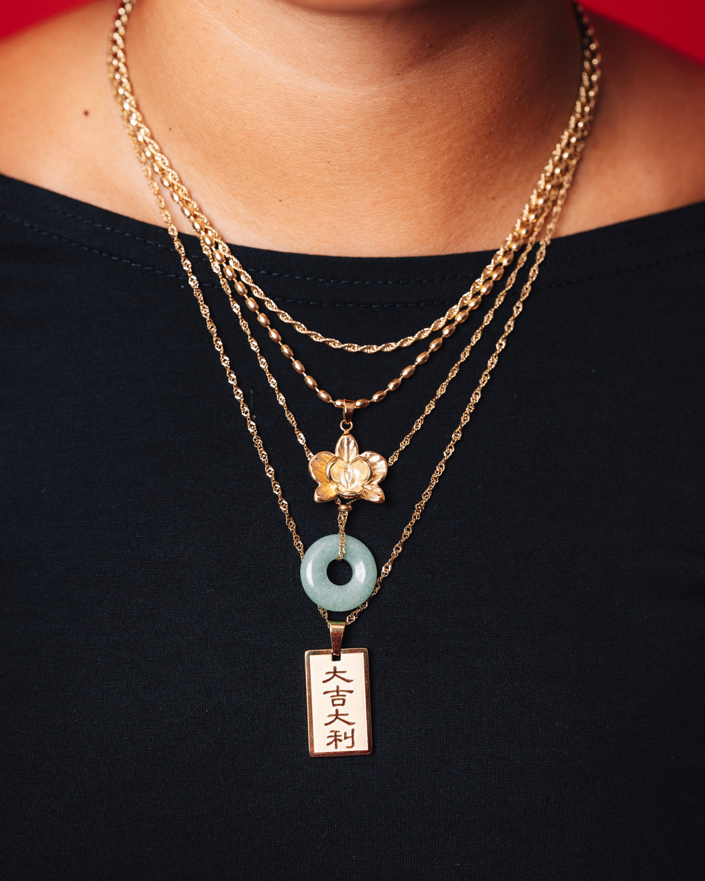 Orchid Flower Necklace