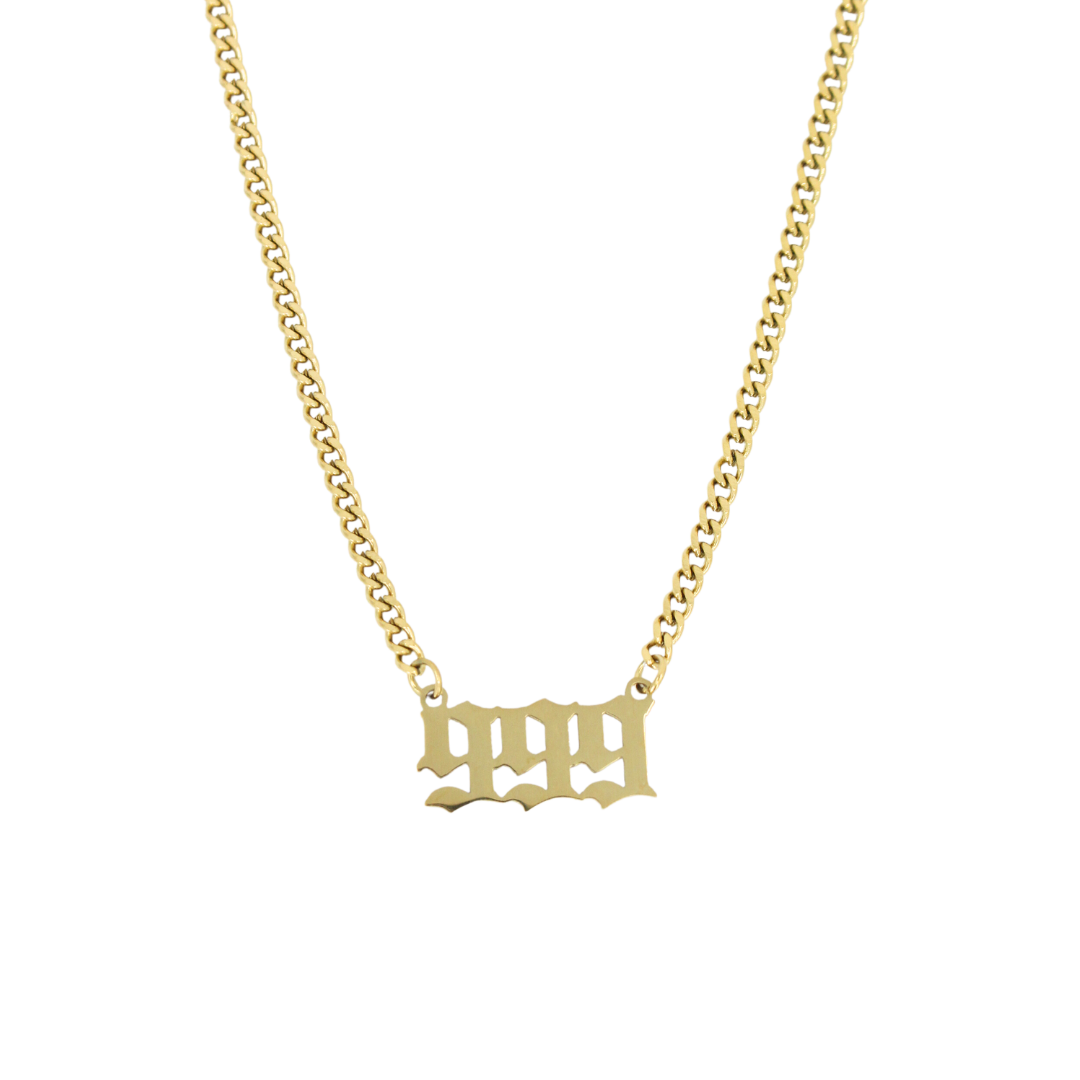 Angel Number Cuban Necklace