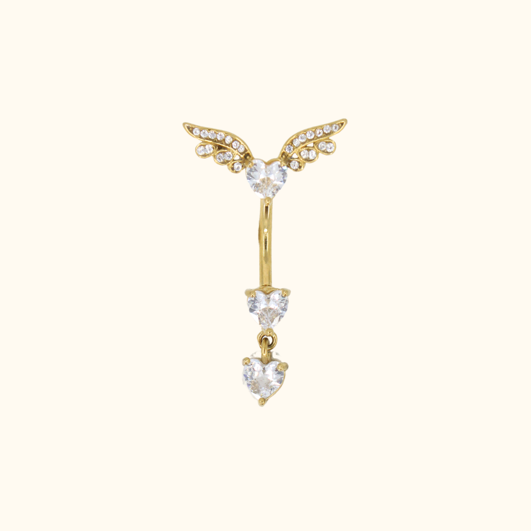 Angel Wings Belly Ring – Stay Golden HI Jewelry