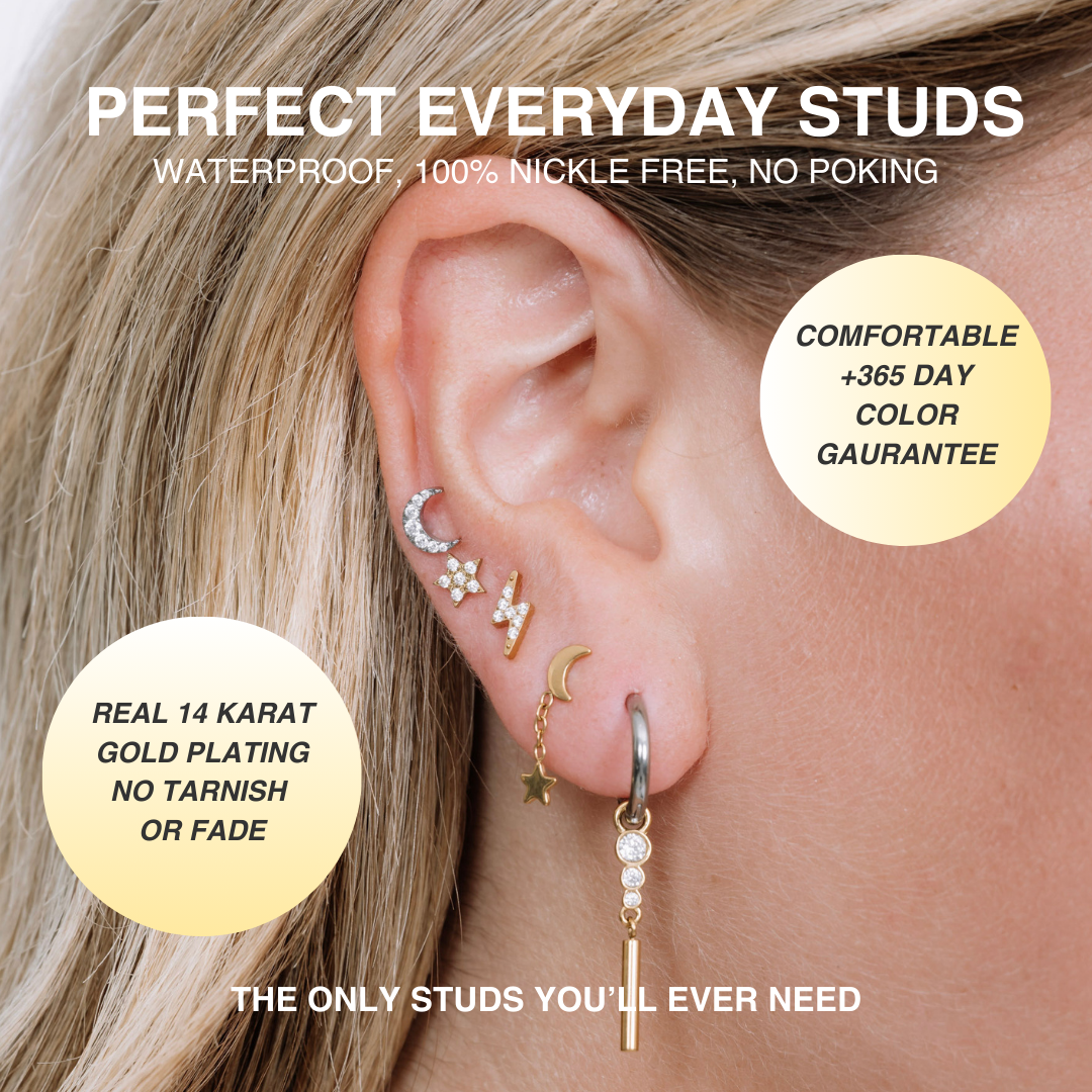 Diamond Flatback Stud