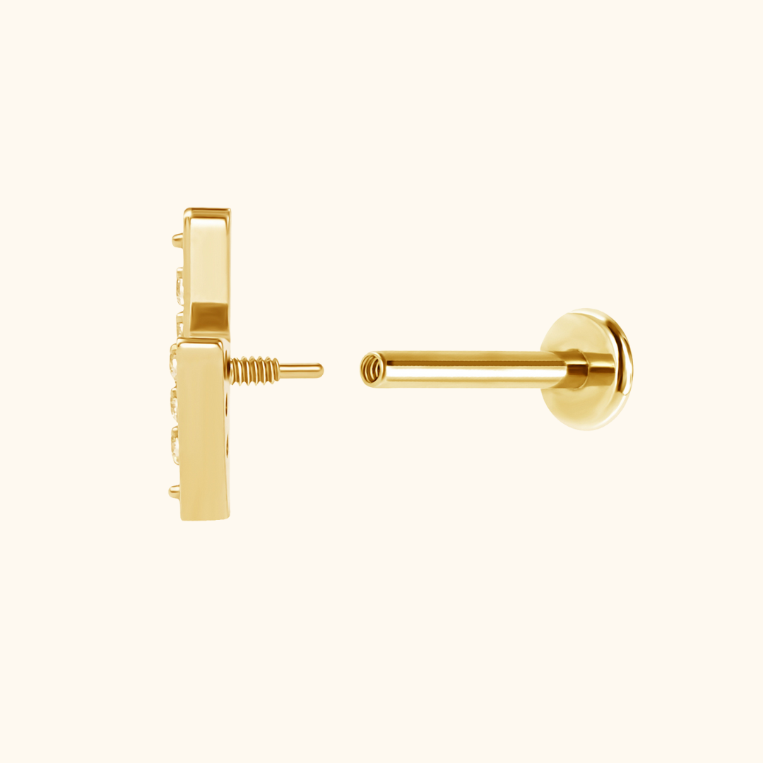 Lightning Flatback Stud