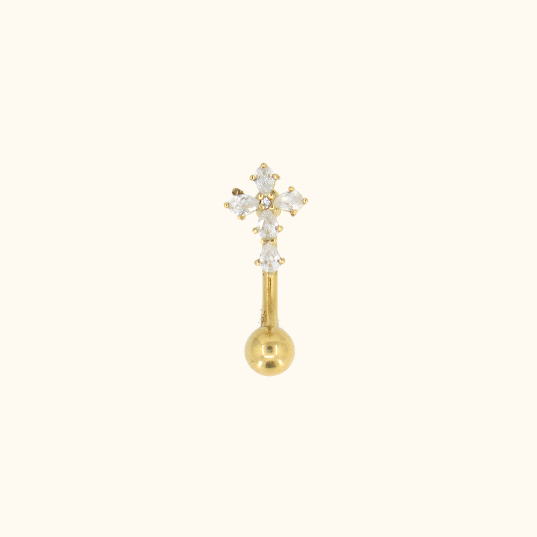 Virtue Cross Belly Ring – Stay Golden HI Jewelry