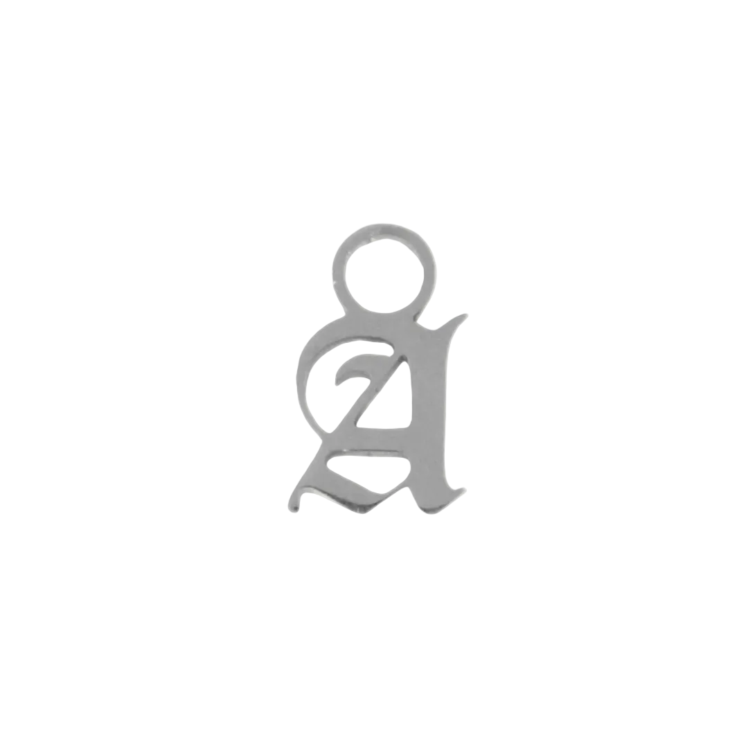 Old English Initial Earring Charm