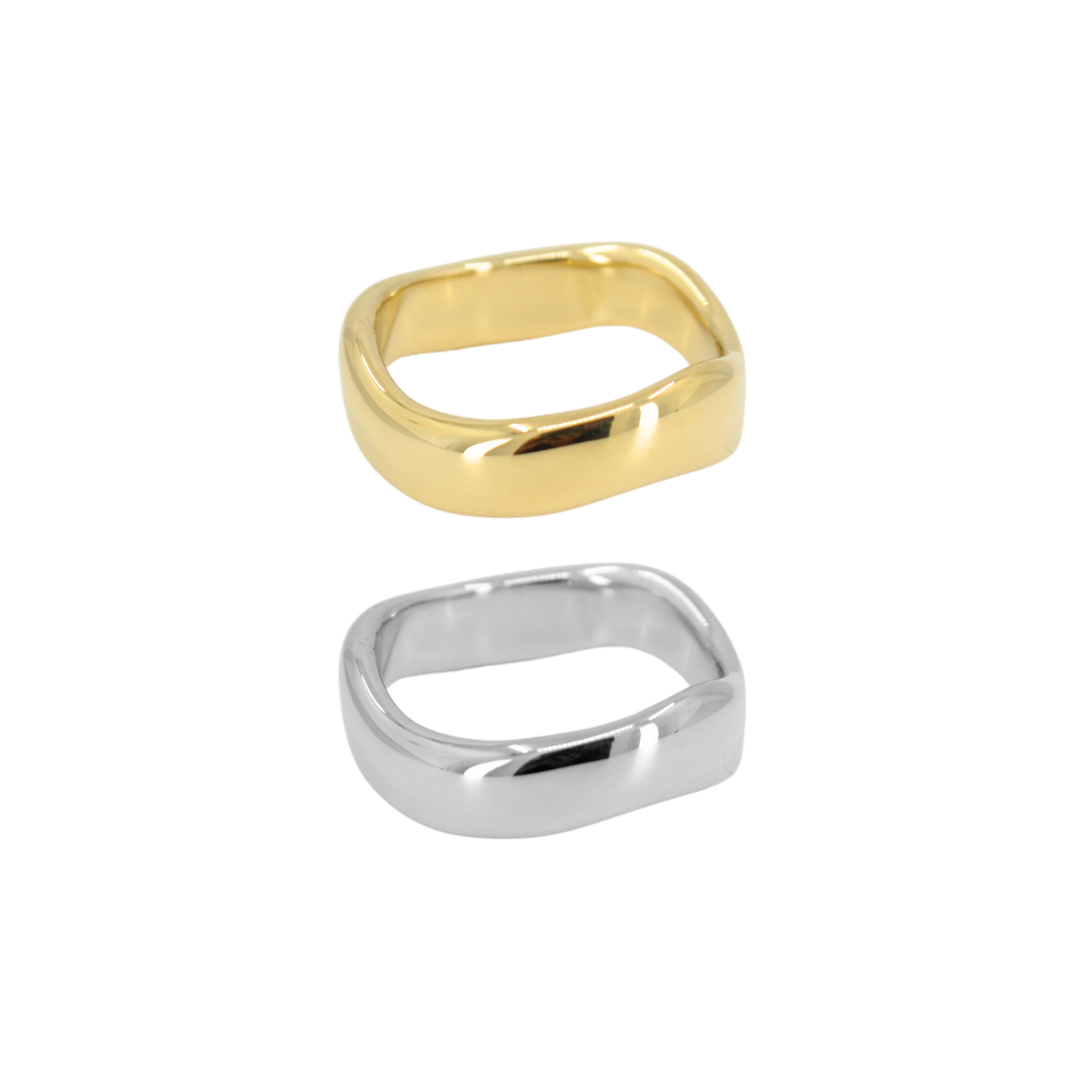 Stackable Wave Ring Set
