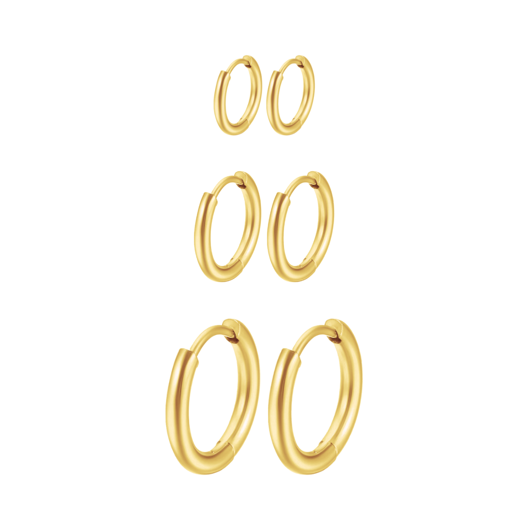 Triple Hoops Earring Bundle