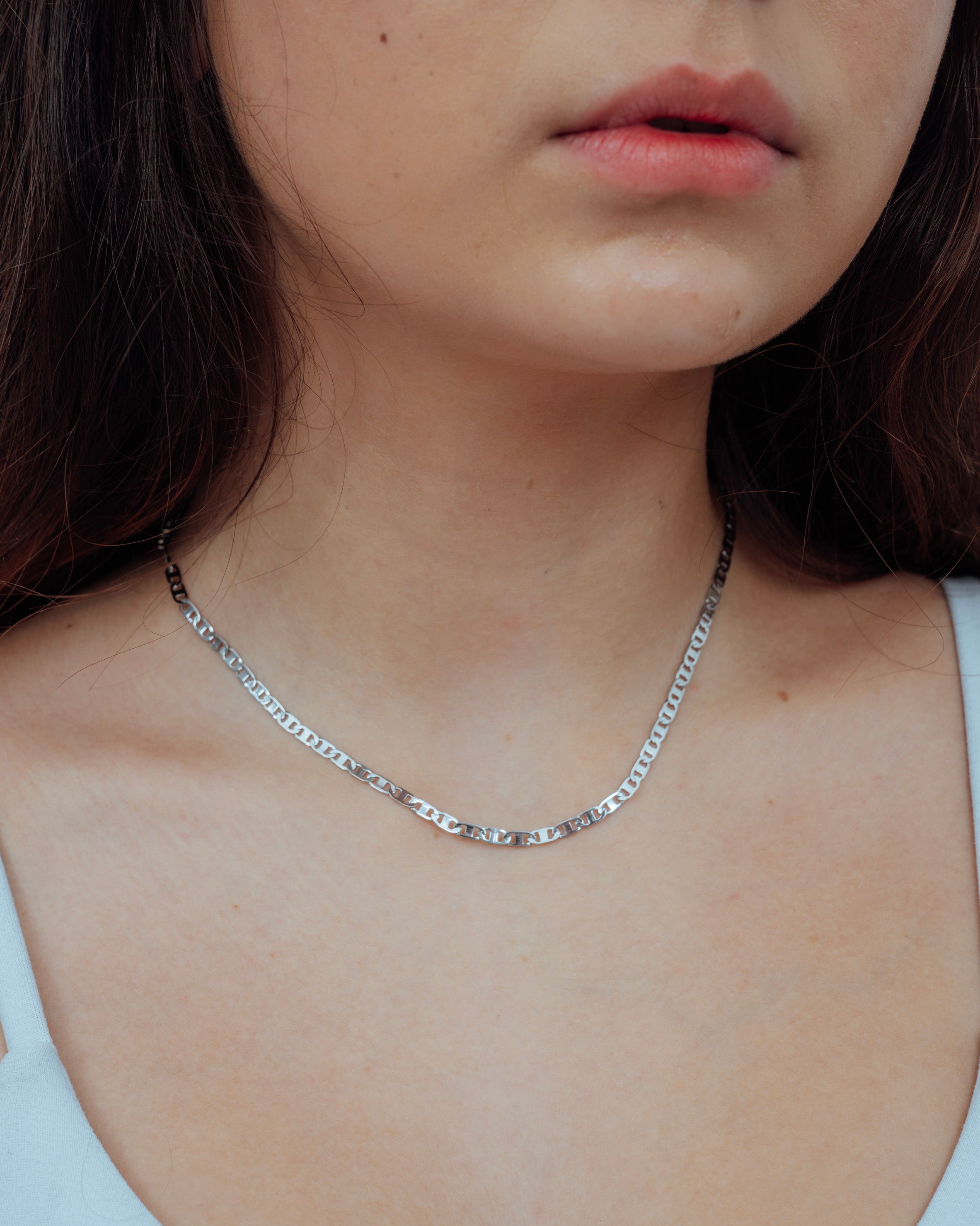 Flat Anchor Chain Necklace