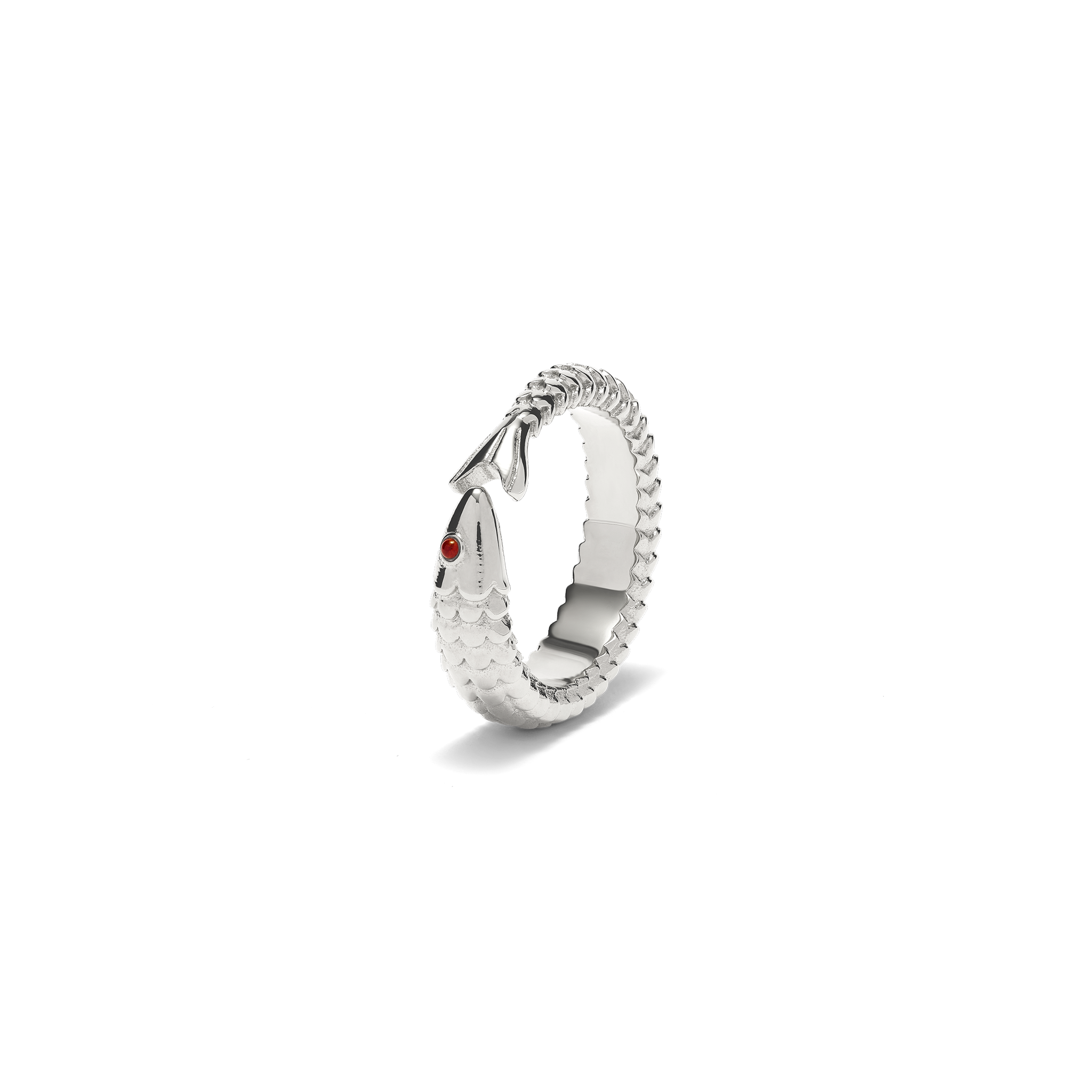 Crimson Gaze Fish Ring