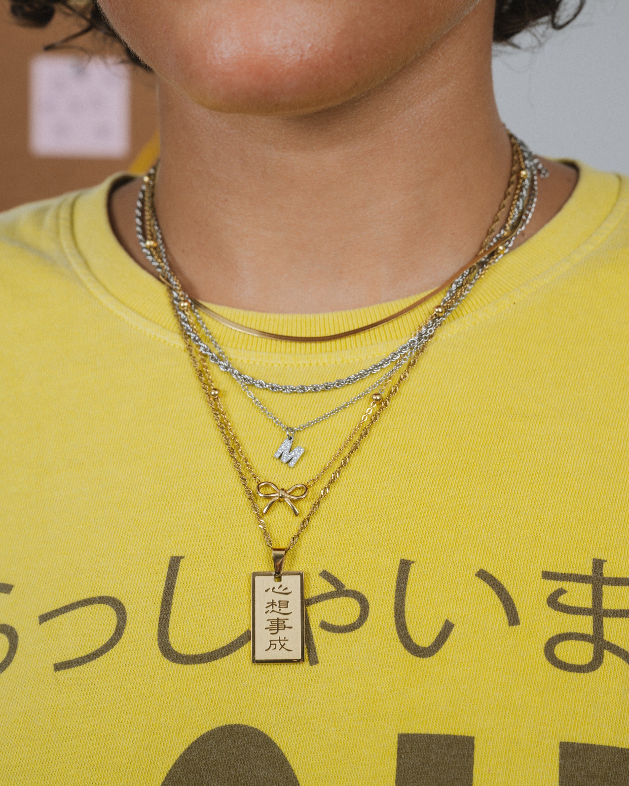 Icy Initial Necklace