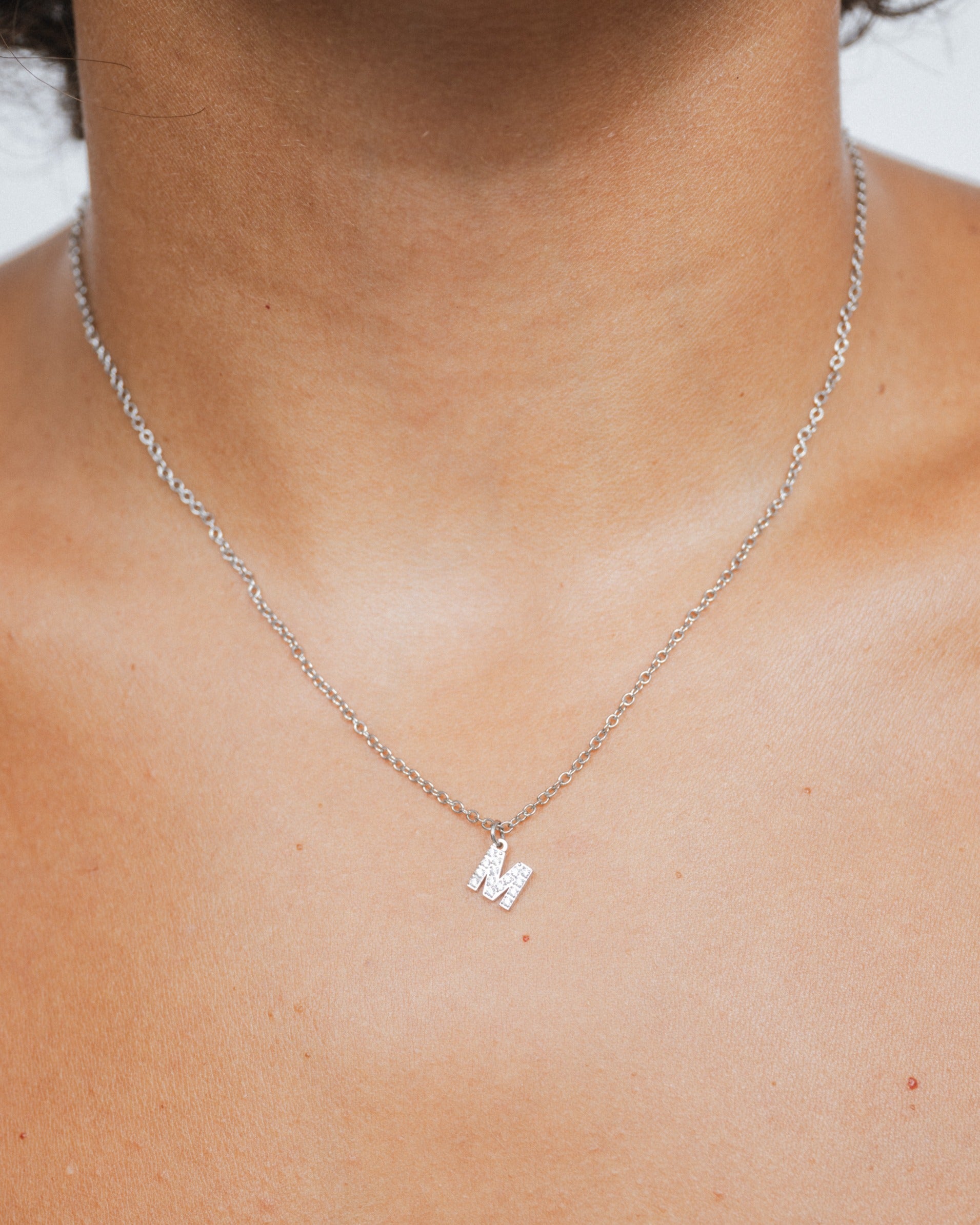 Icy Initial Necklace