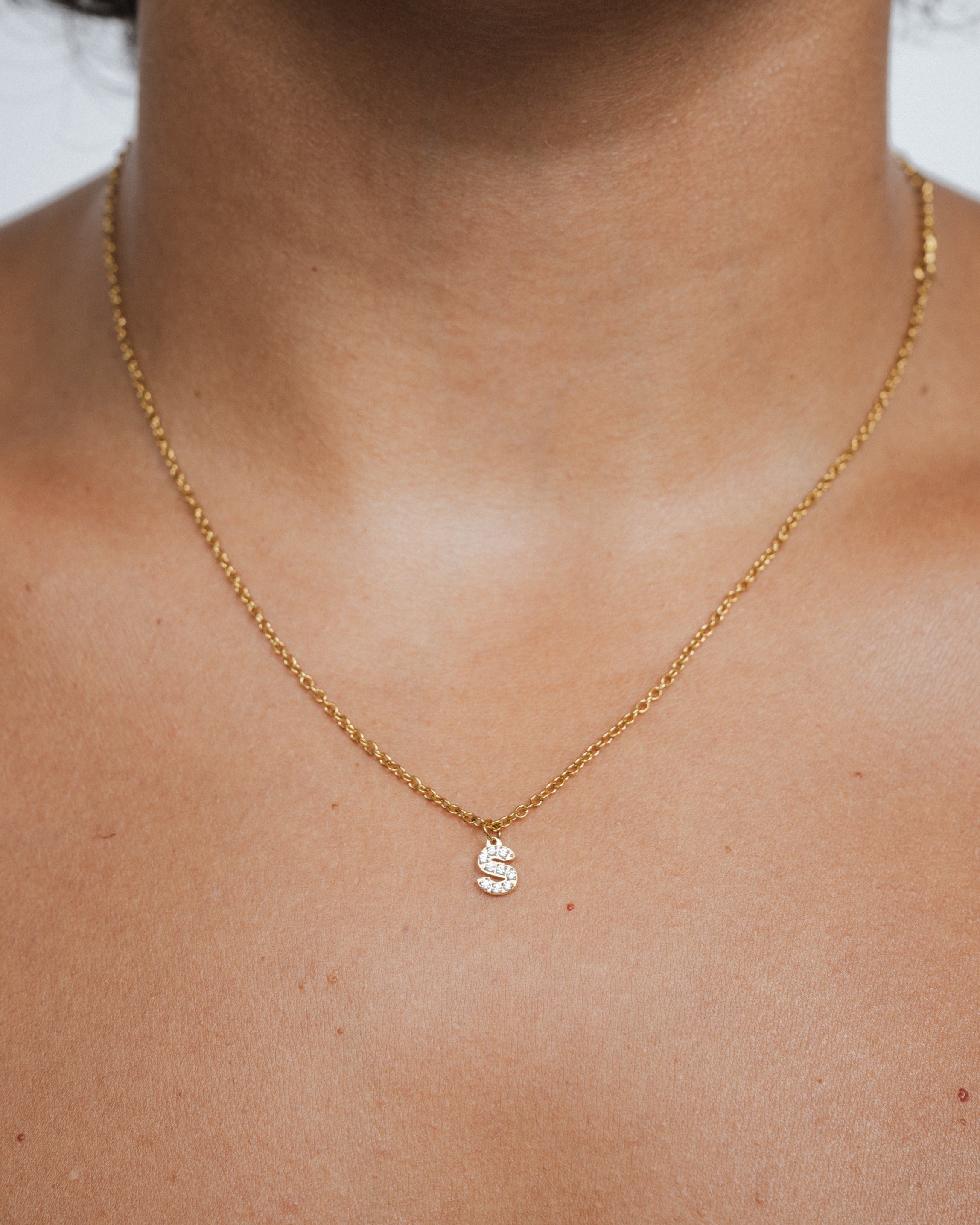 Icy Initial Necklace