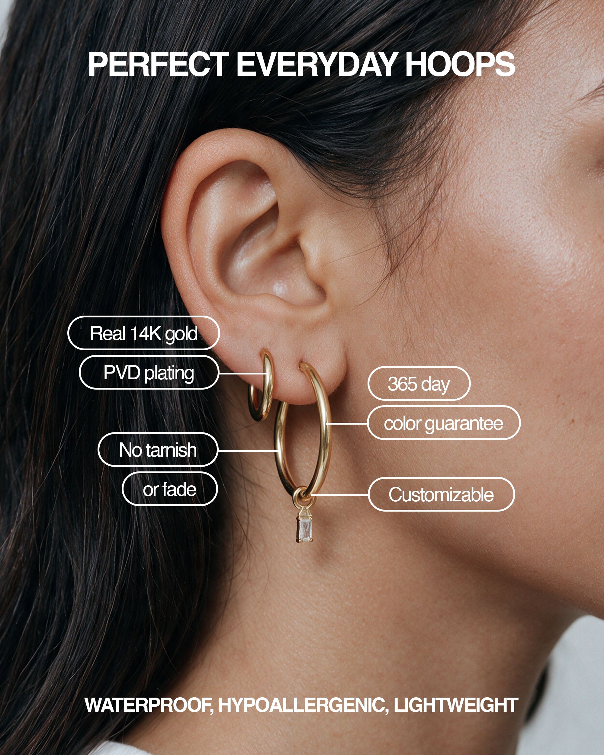 Sparkle Drop Earring Charm