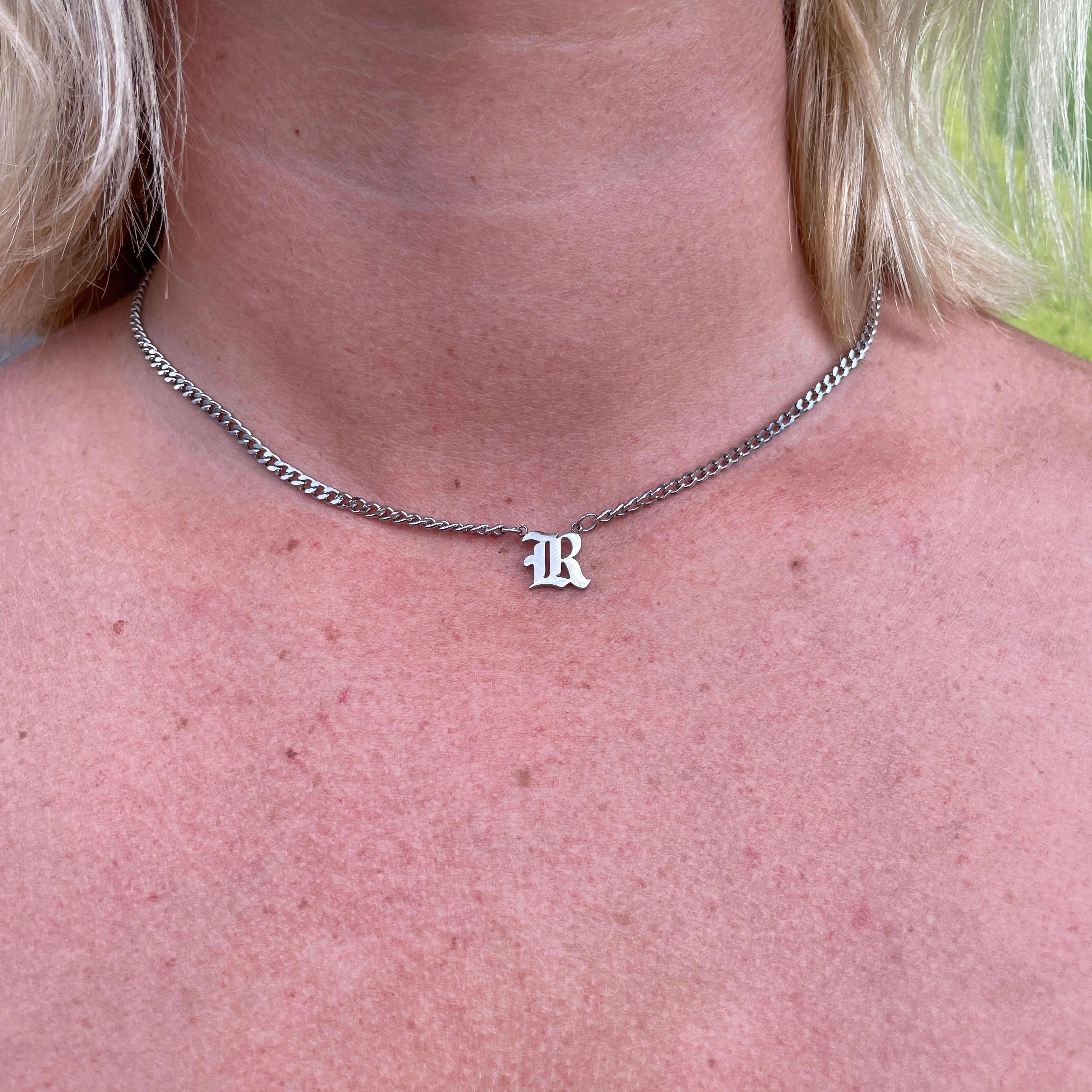Cuban Initial Necklace