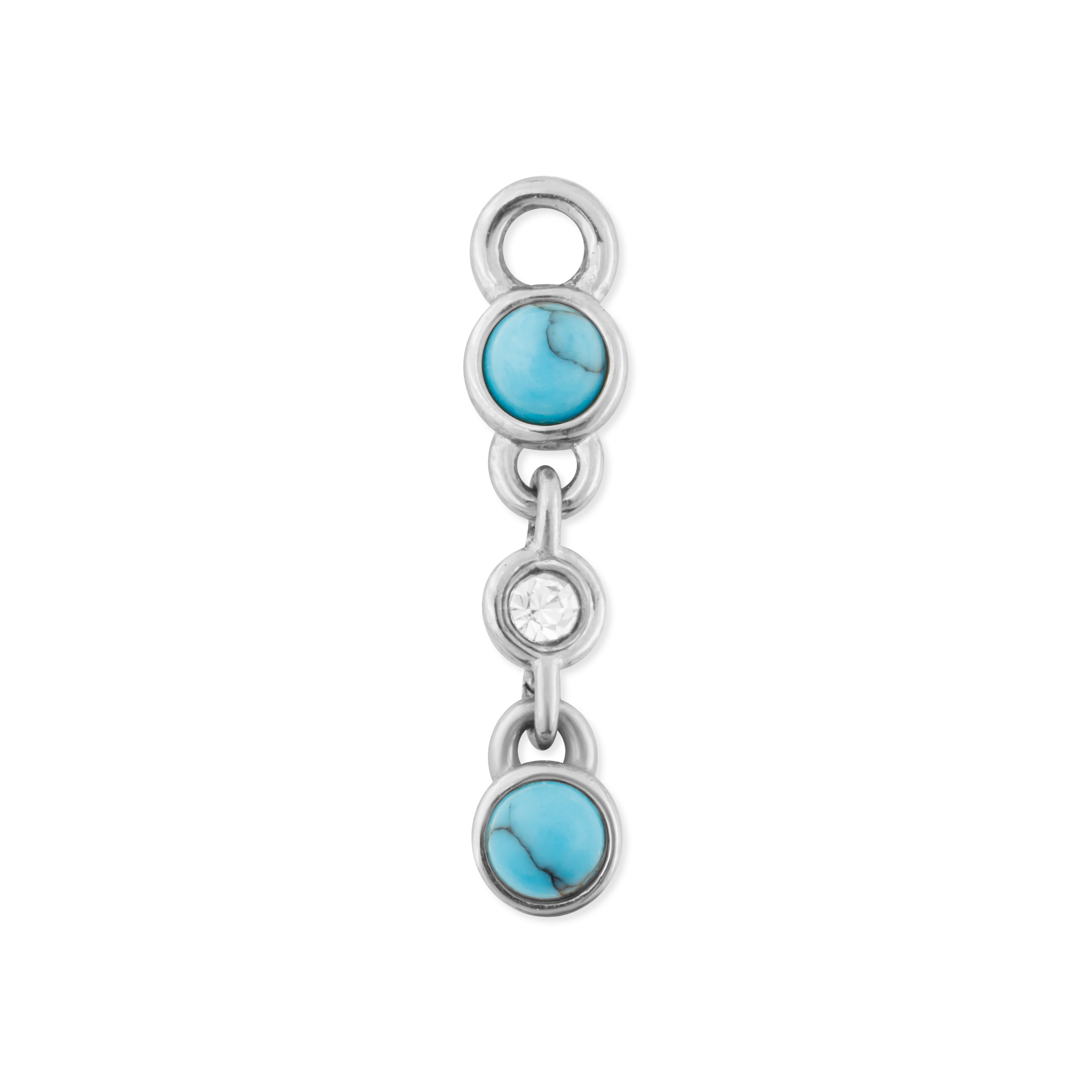 Turquoise Bezel Charm