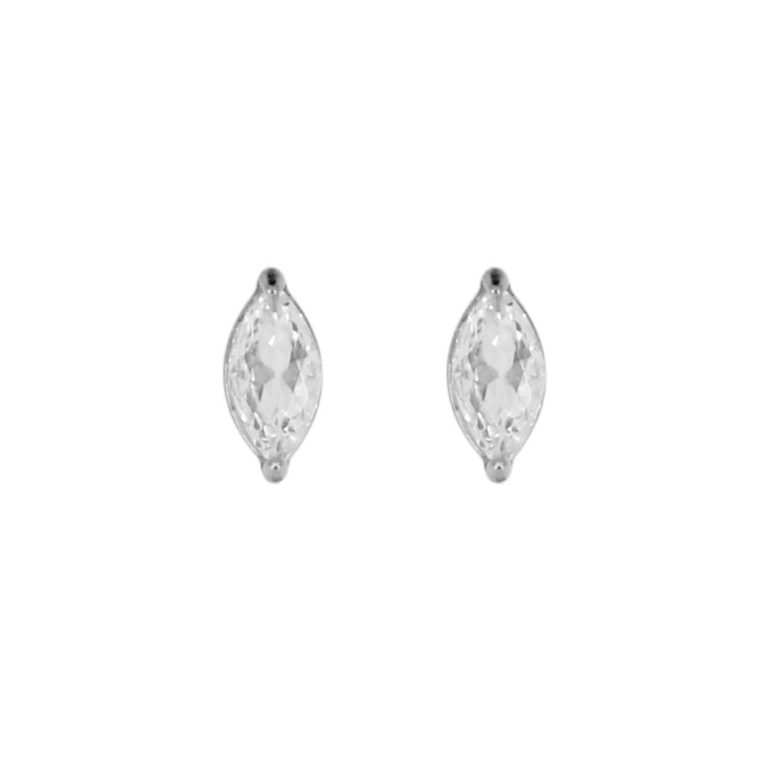 Marquise Diamond Stud