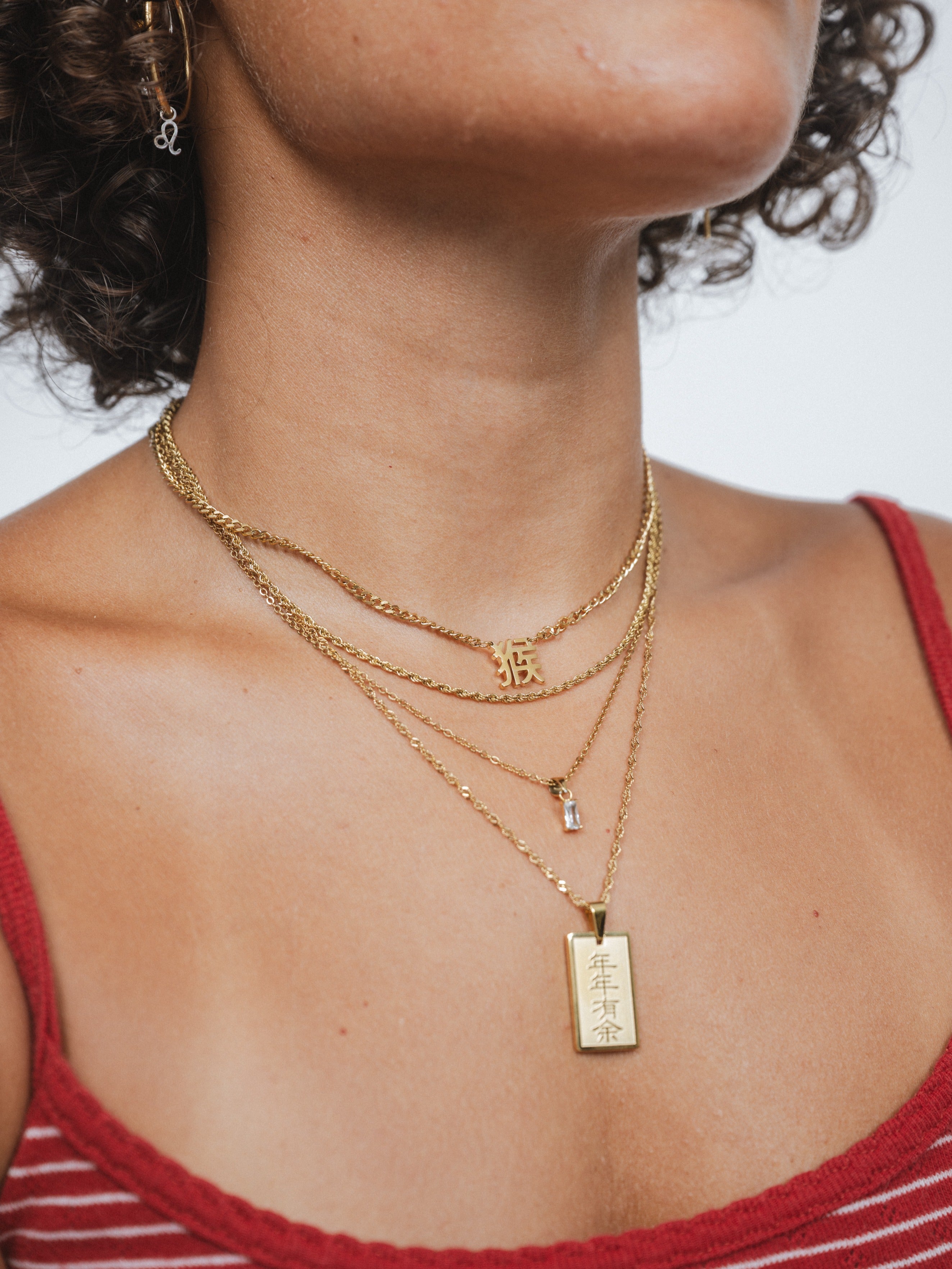 Chinese Zodiac Cuban Necklace