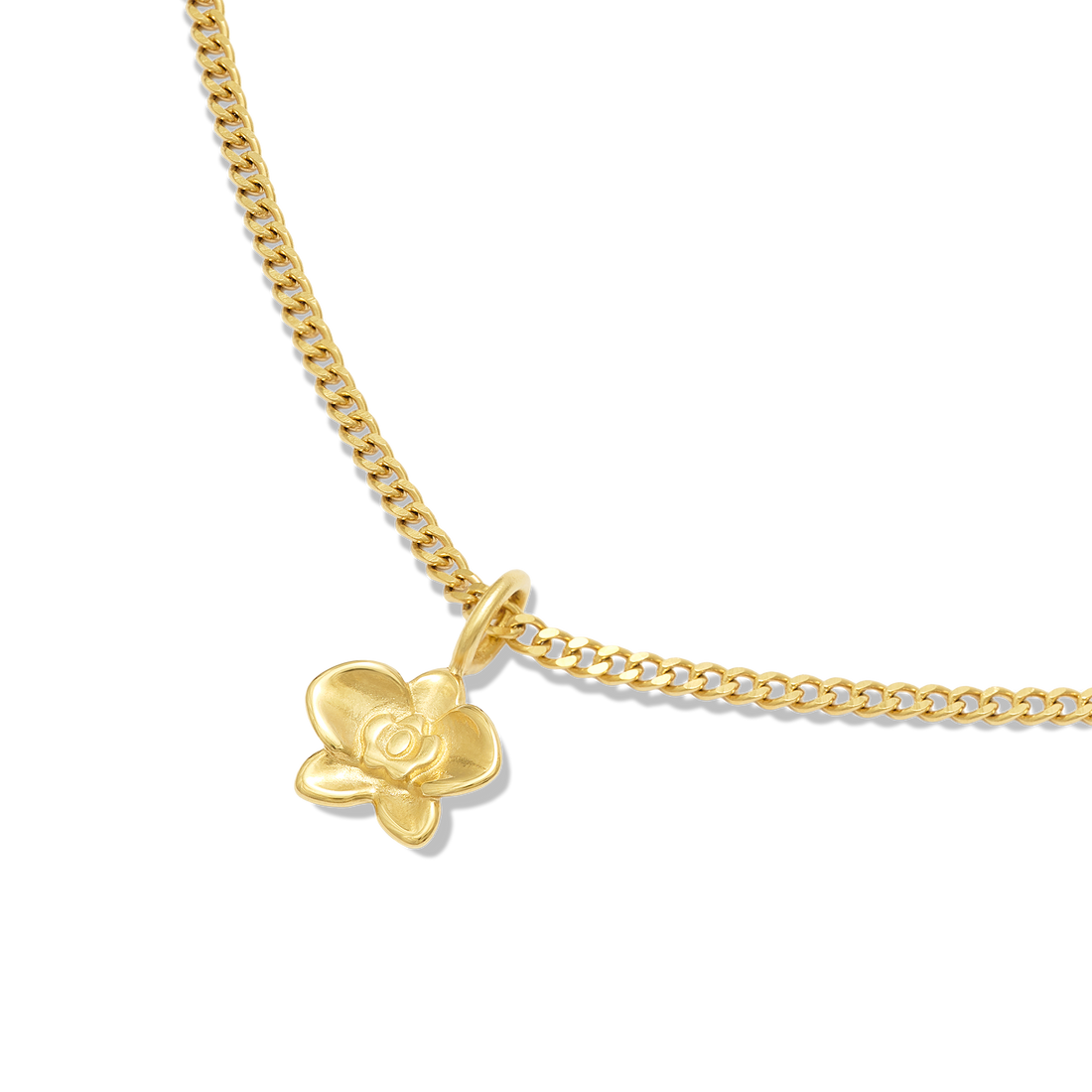 Orchid Necklace Charm
