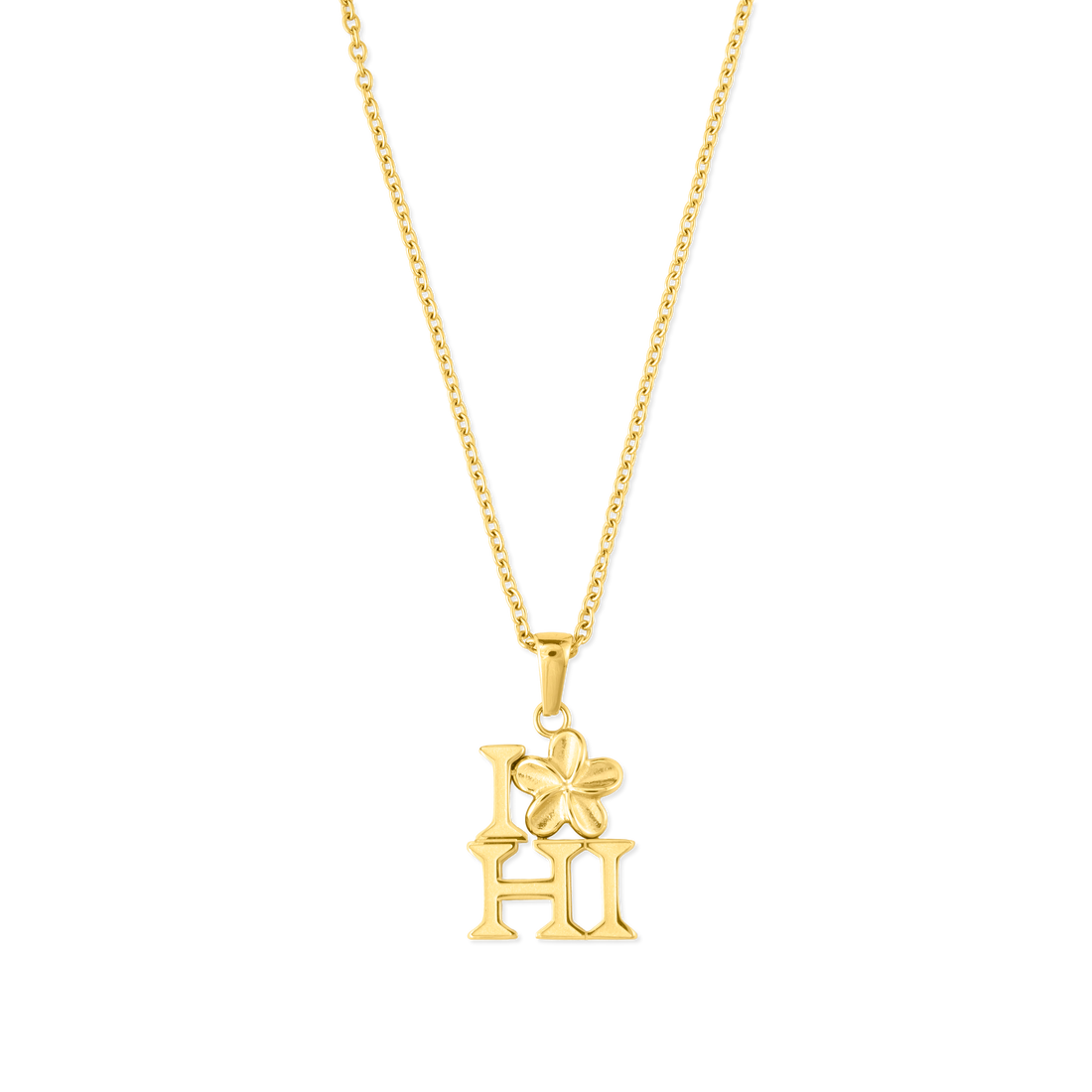 Plumeria Hawai'i Necklace (Gold)