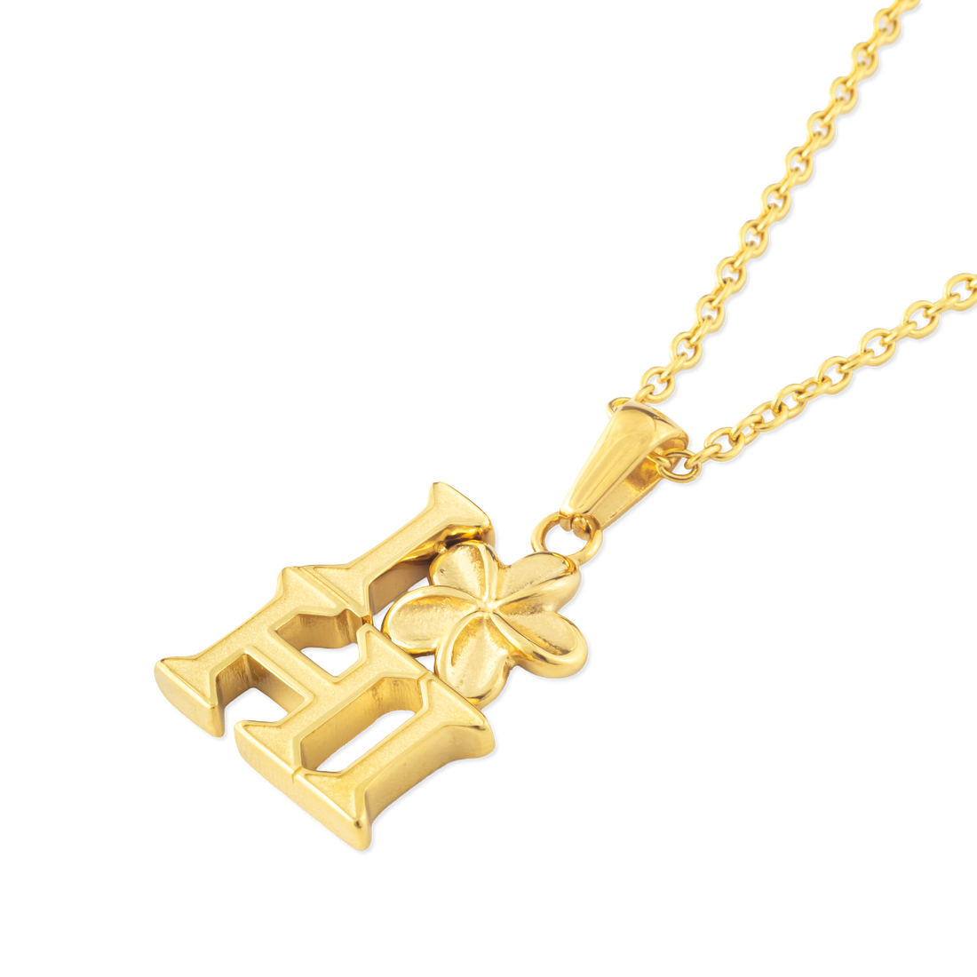 Plumeria Hawai'i Necklace (Gold)-2