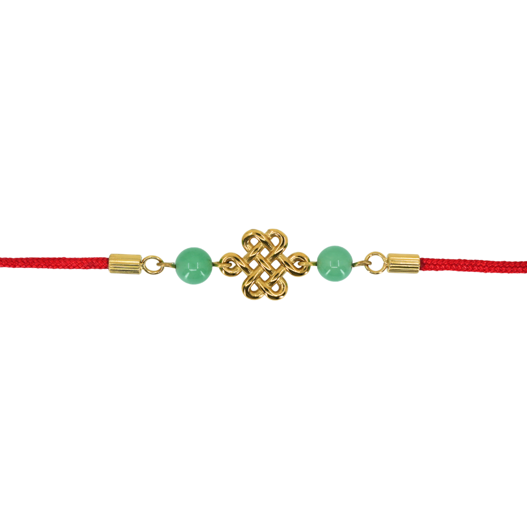Red String Jade Knot Bracelet