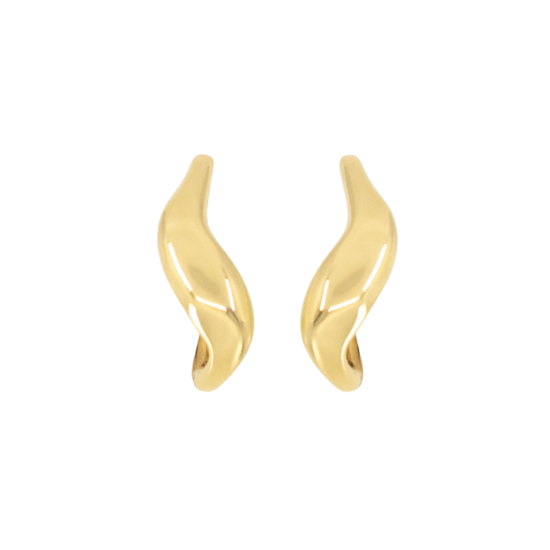 Wave Hoop Earrings