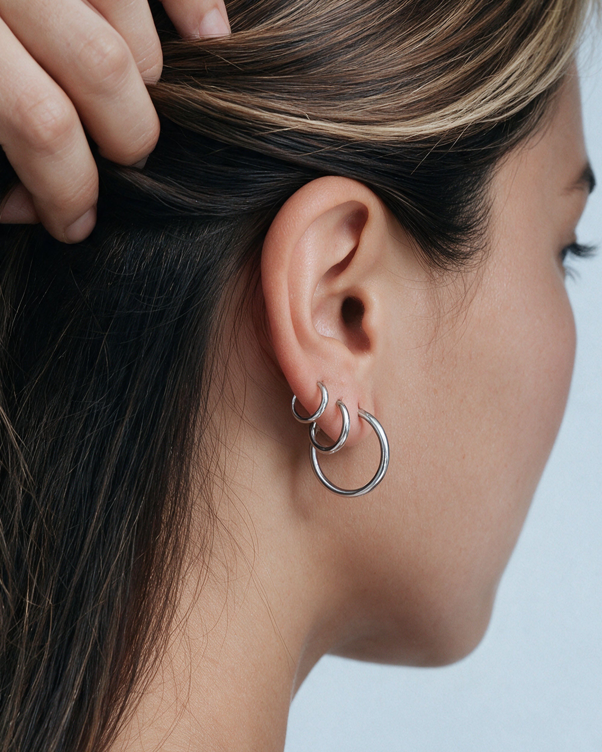 Triple Hoops Set — Small