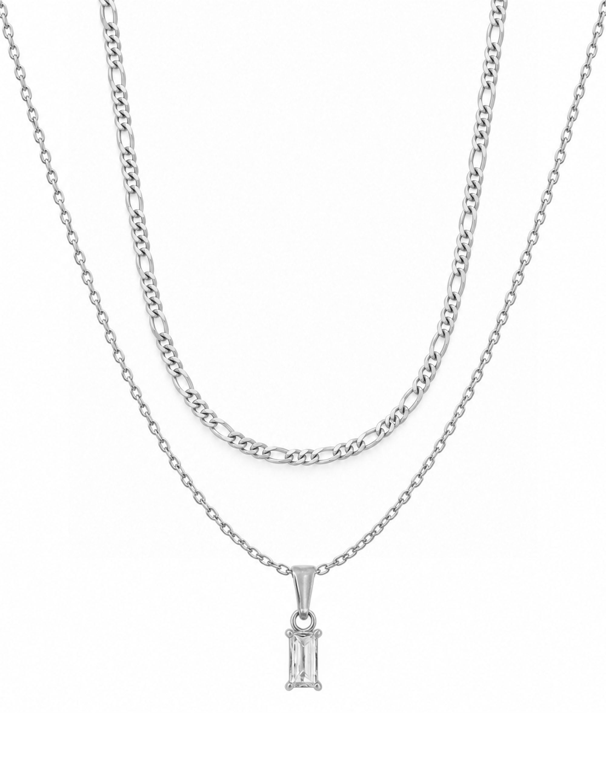 Figaro Emerald Duo in silver