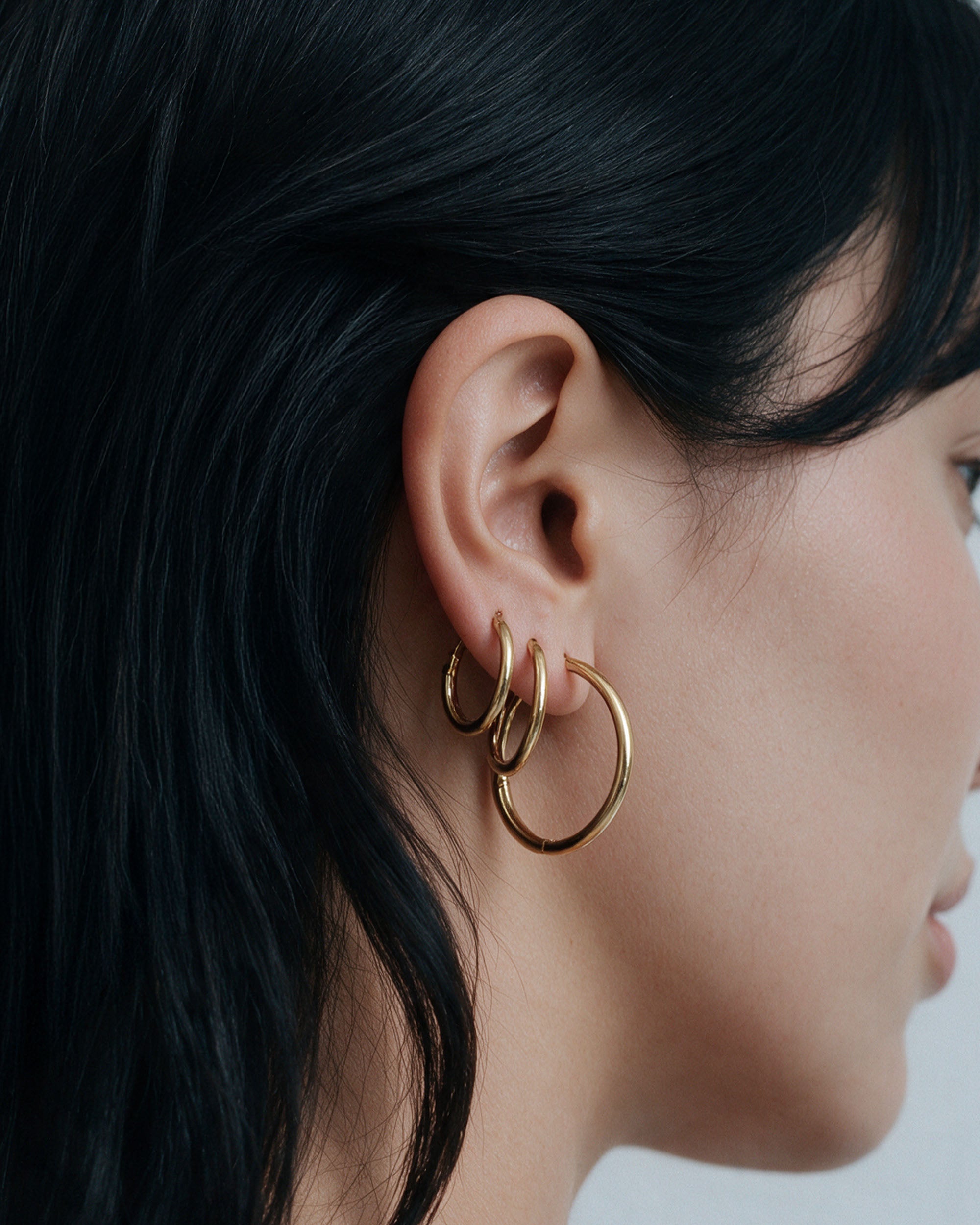 Triple Hoops Set — Large