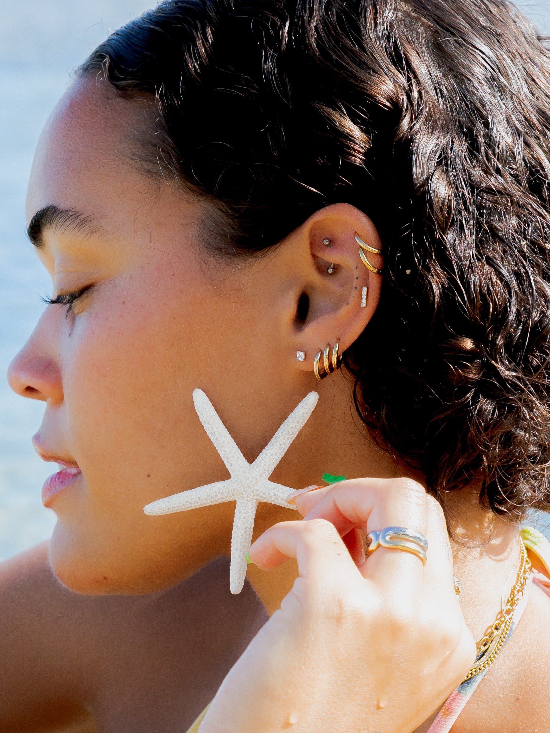 Princess Cut Flatback Stud