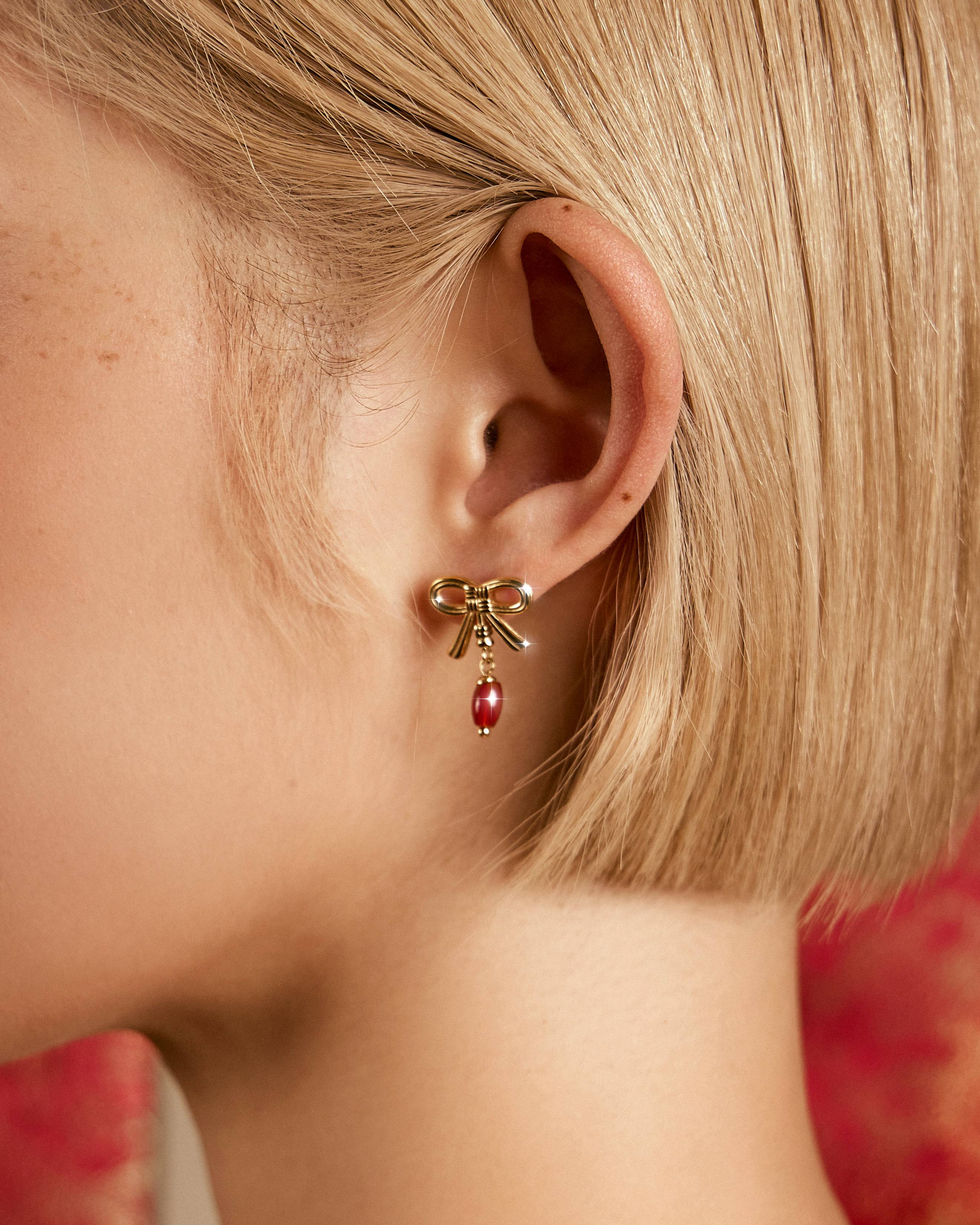 Lucky Knot Ribbon Earring