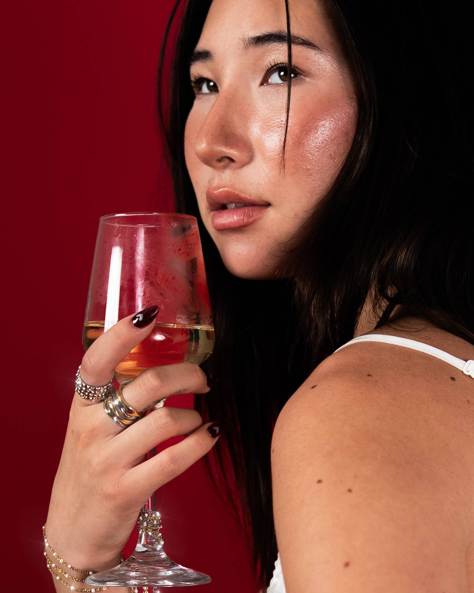 Diamond Bezel Ring Set