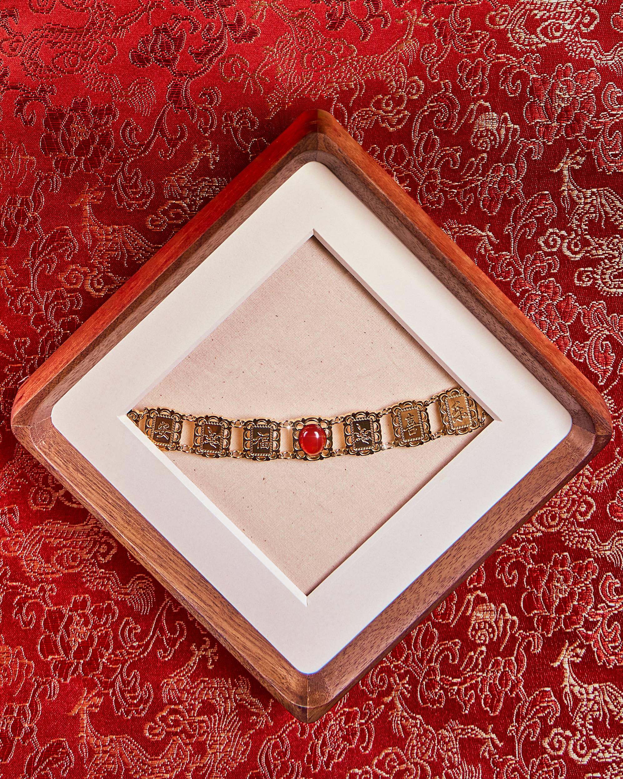 Lucky Mahjong Tile Bracelet